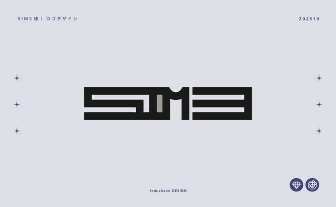 「SIM3」ロゴデザイン