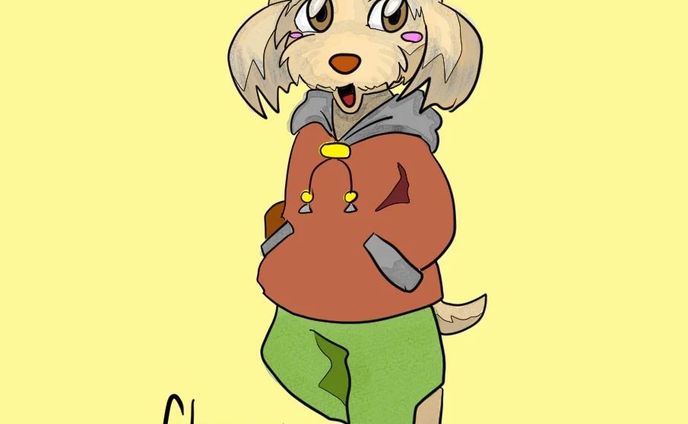 デジタル作品、犬