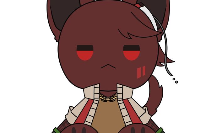 キャラクターぬいぐるみ風イラスト