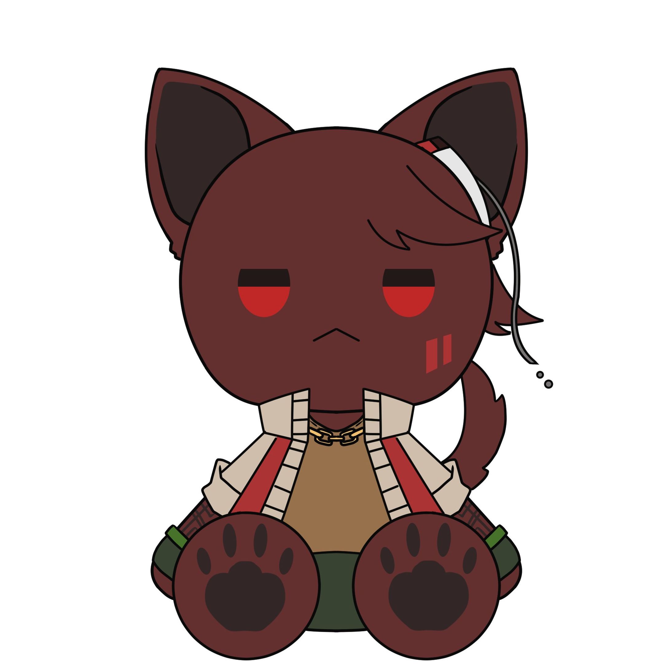 キャラクターぬいぐるみ風イラスト-1