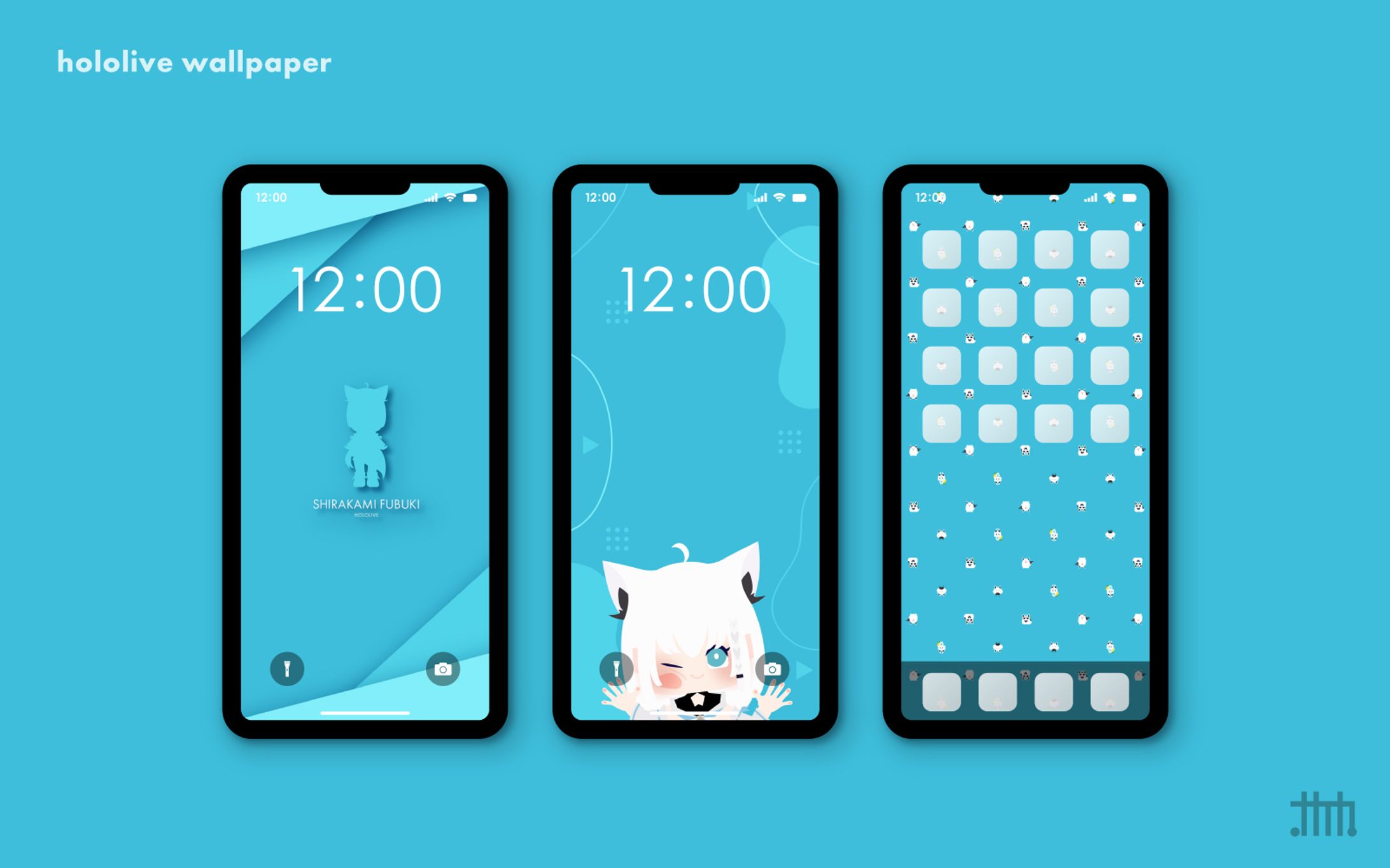 【二次創作】スマホ壁紙 白上フブキ-1