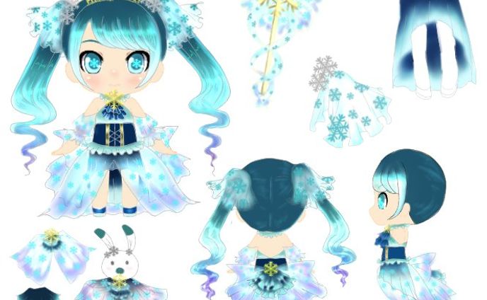 雪ミク2019 衣装デザイン