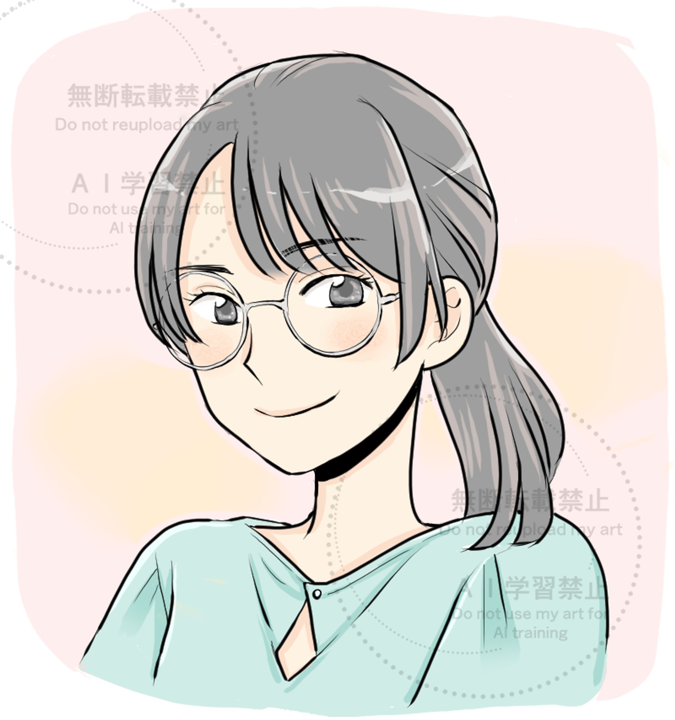 アイコン用似顔絵イラスト-1
