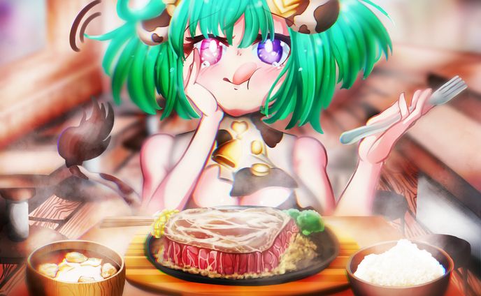 共食いステーキ❤