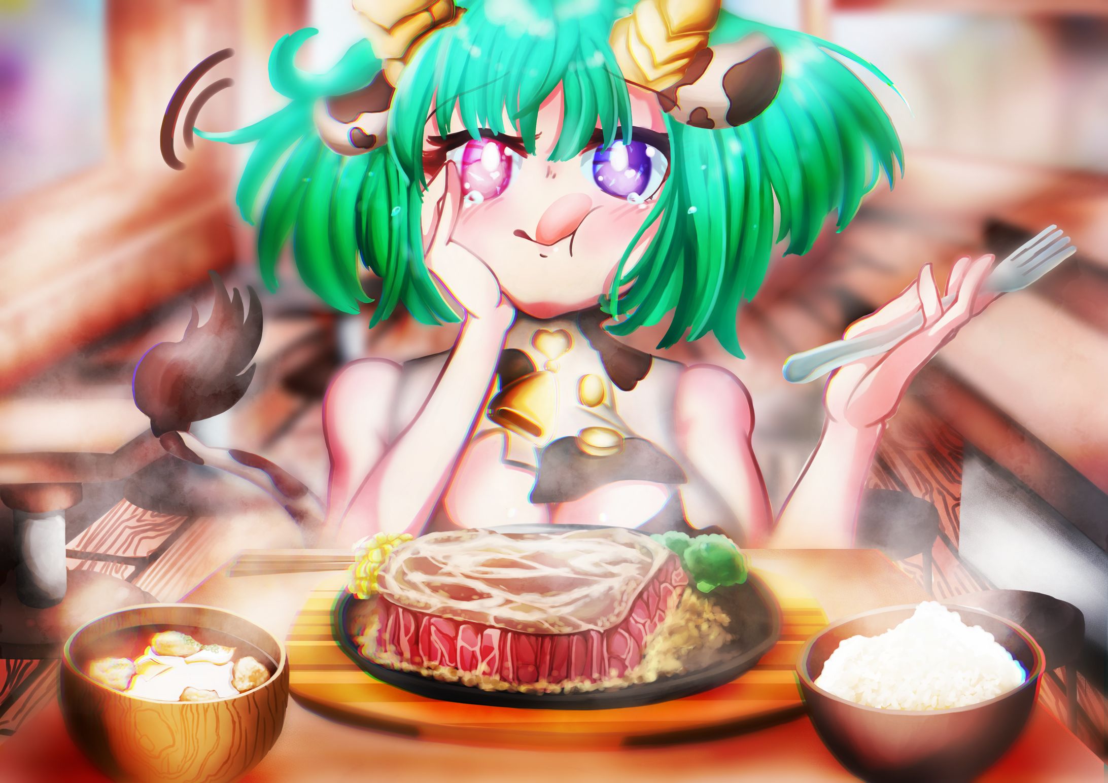 共食いステーキ❤-1
