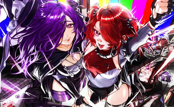 一枚絵イラストオリキャラ
