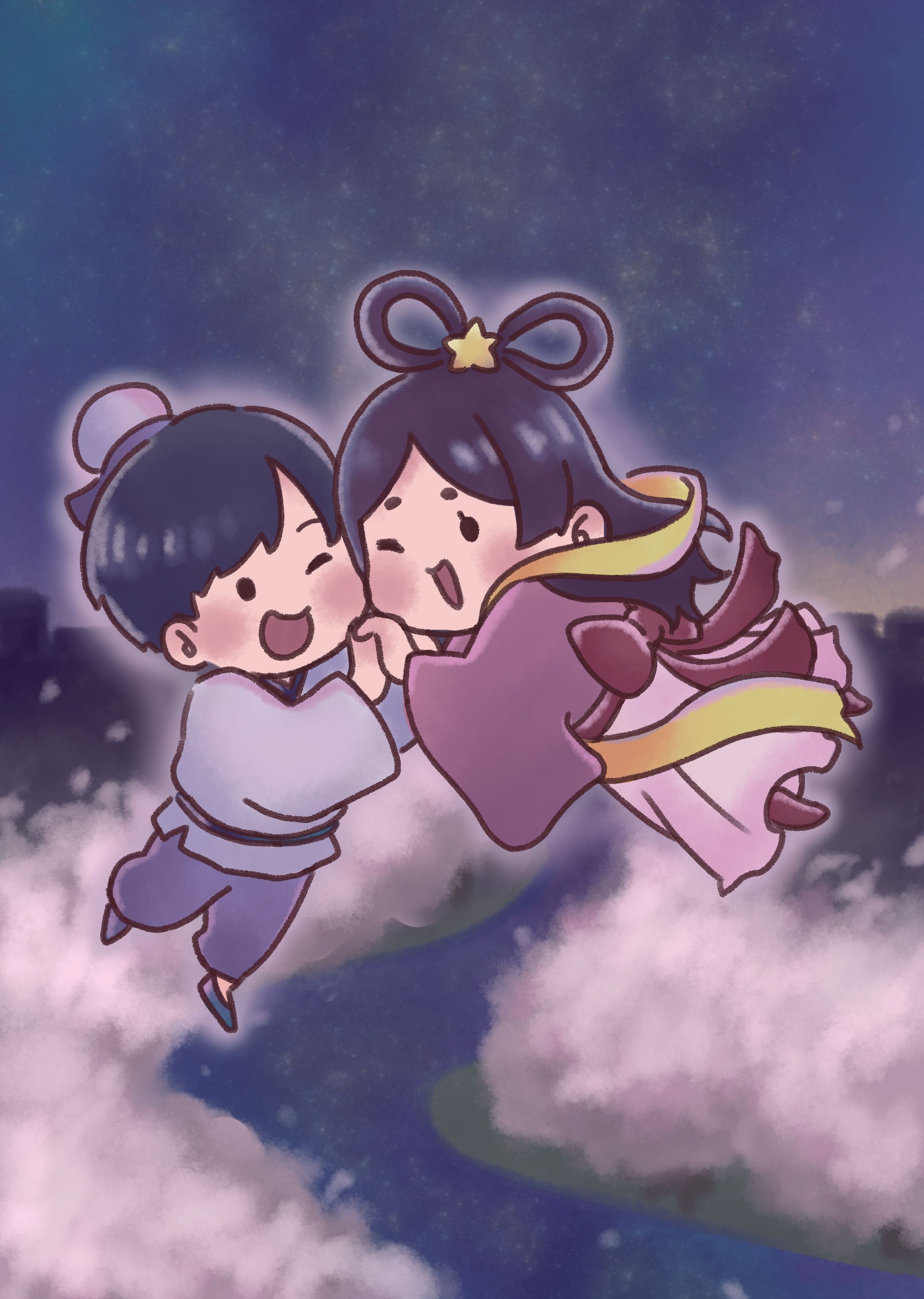 「茂原かるた」絵札イラスト-1