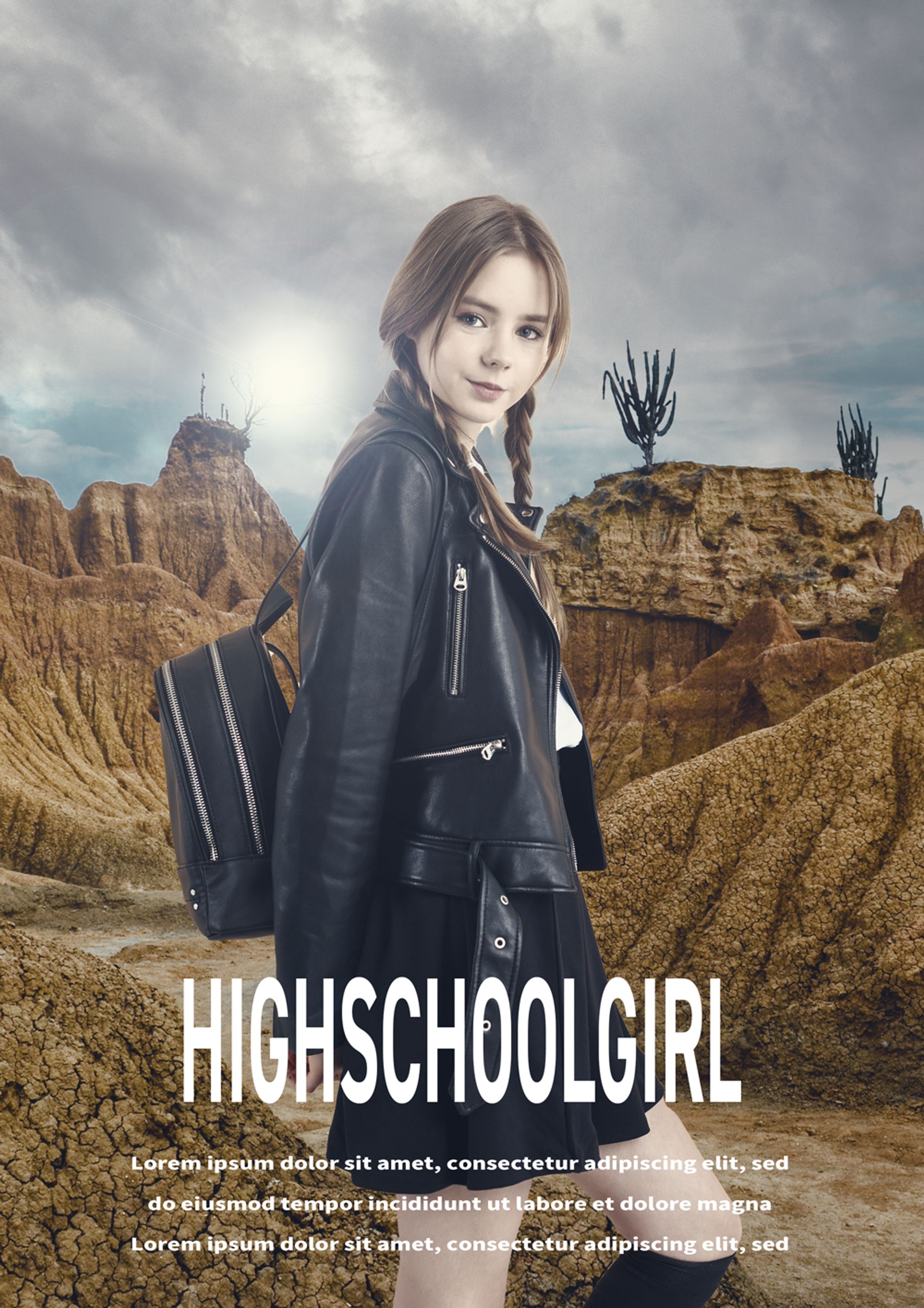 映画風ポスター　女子高生アドベンチャー-1