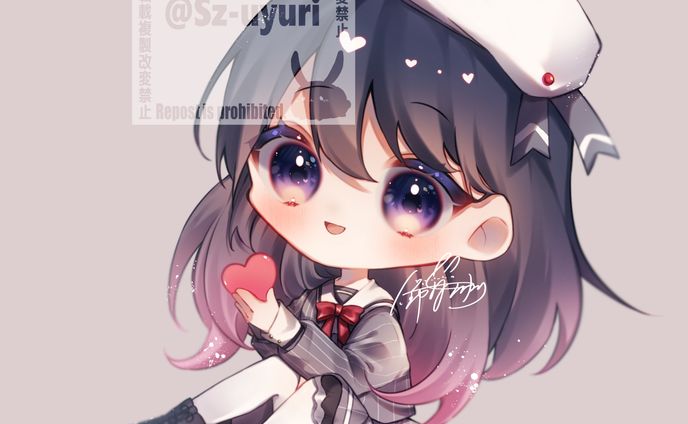 『お仕事』IRIAMライバー様グッズ用SDイラスト