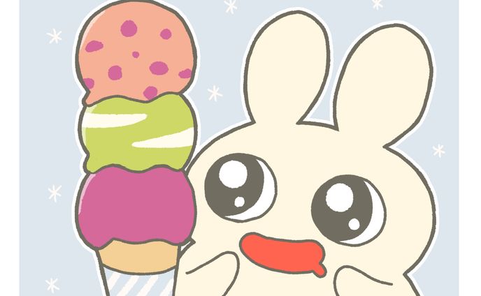 sdイラスト、お酒風味のアイスクリーム
