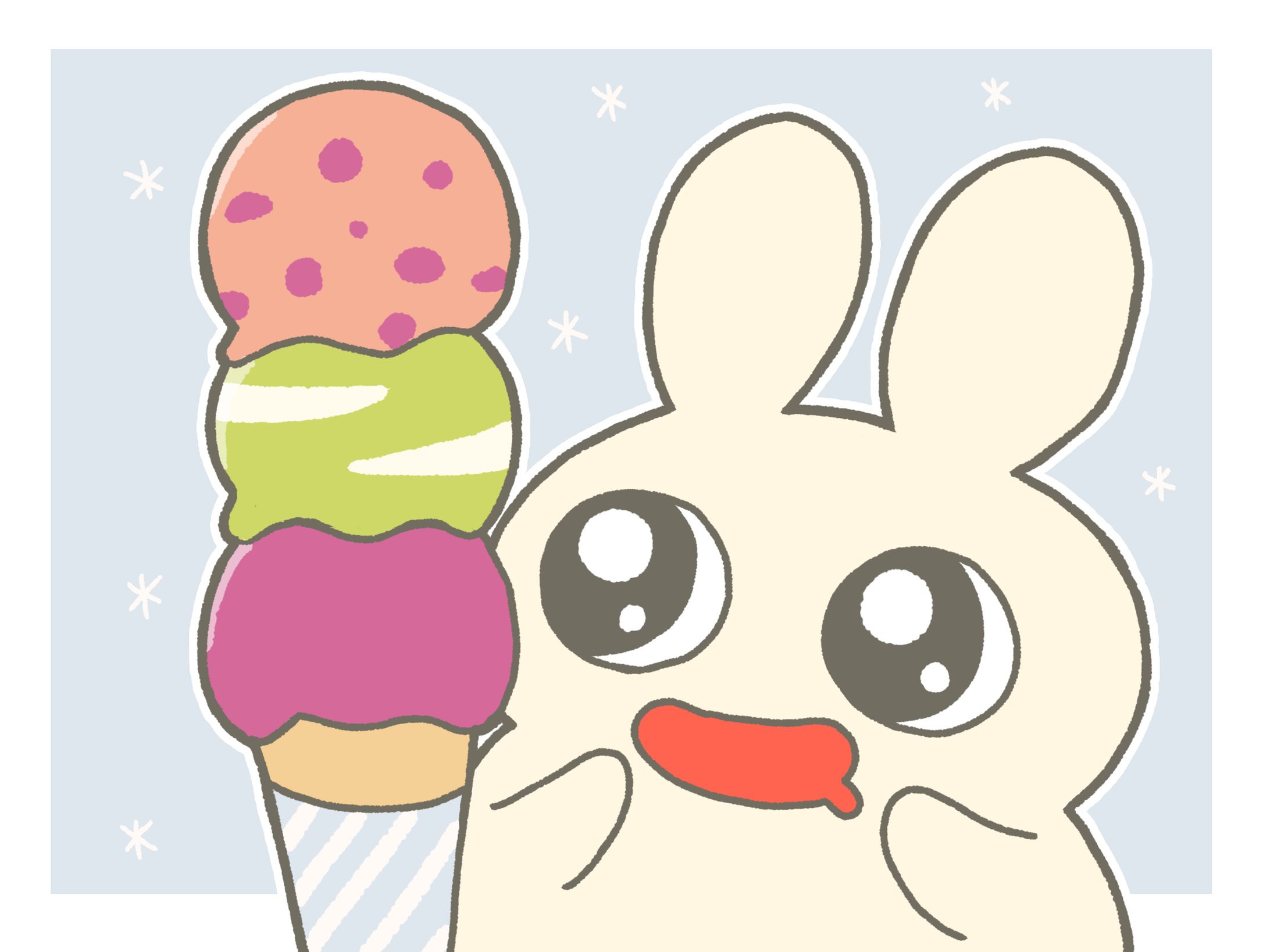 100日チャレンジ70日目
アイスクリームの日🍨
#100日チャレンジ #100日イラストチャレンジ #アイスクリームの日 #アイスの日 #アイスクリーム #イラスト #うさぎ-1