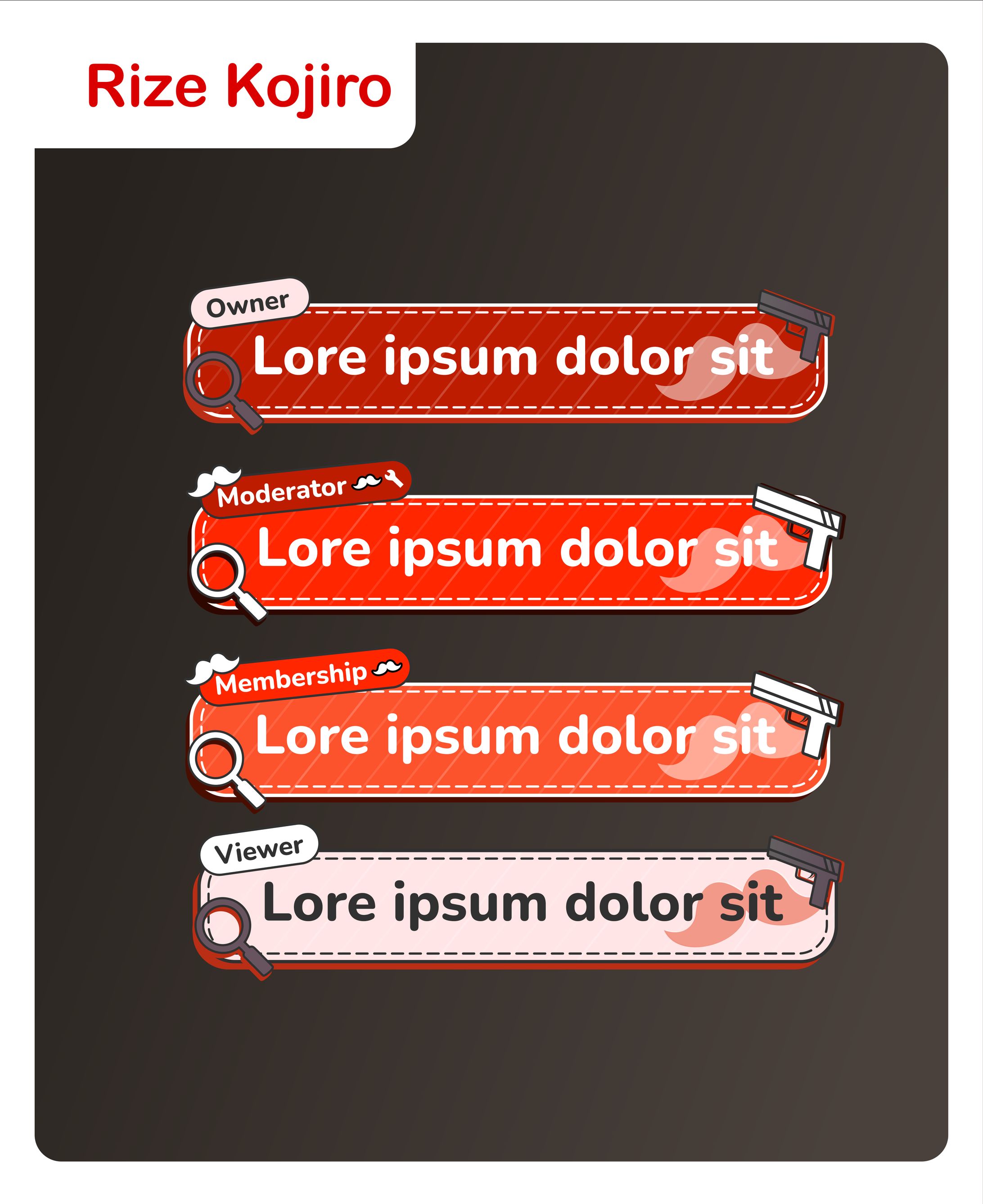 Rize Kojiro Desain and code -1