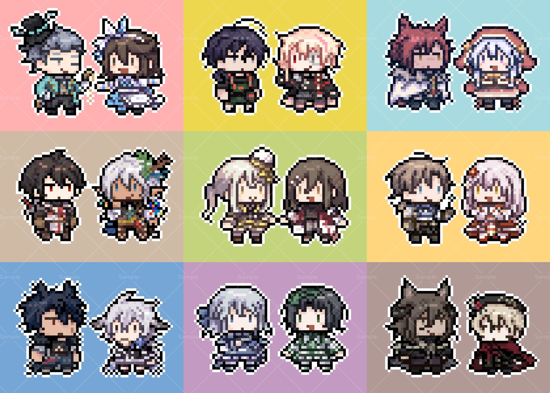 ご依頼 ミニドット絵まとめ①【skeb】-1