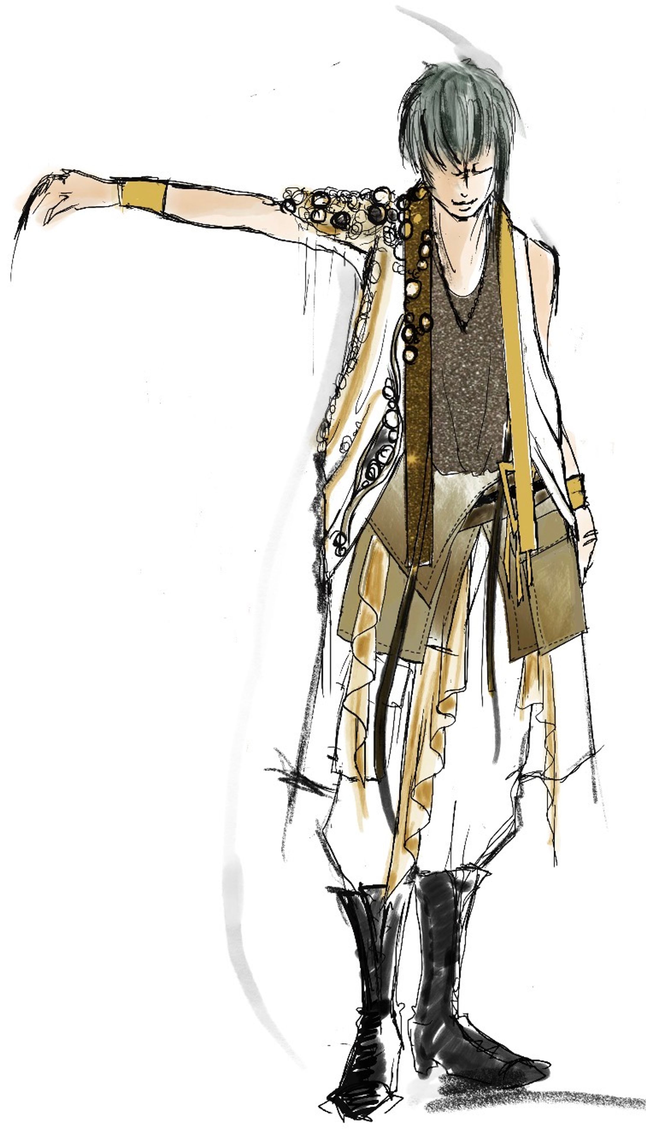 コンクール衣装のデザイン案