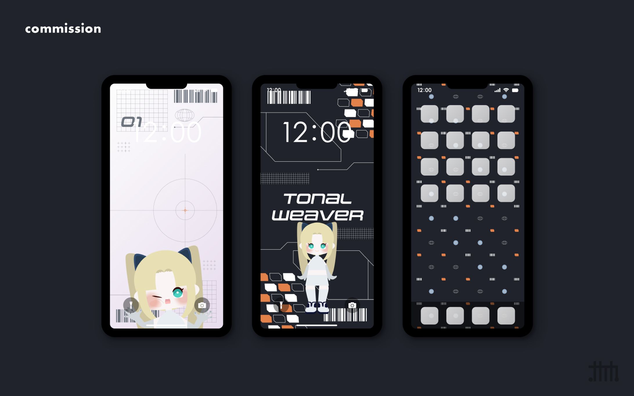 【skeb】Tonal Weaver様 スマホ壁紙-1