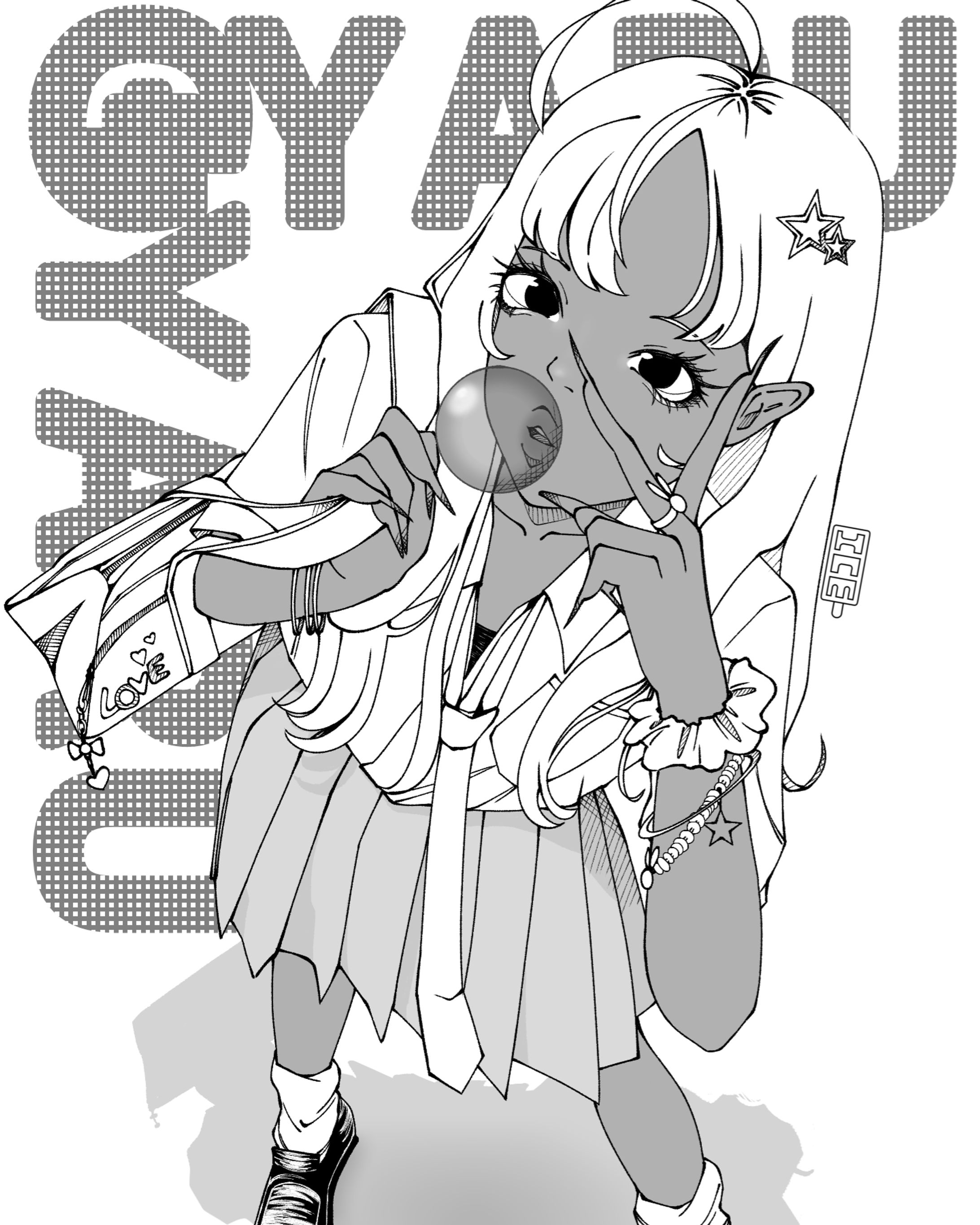 My completed artwork! (grey scale)-1