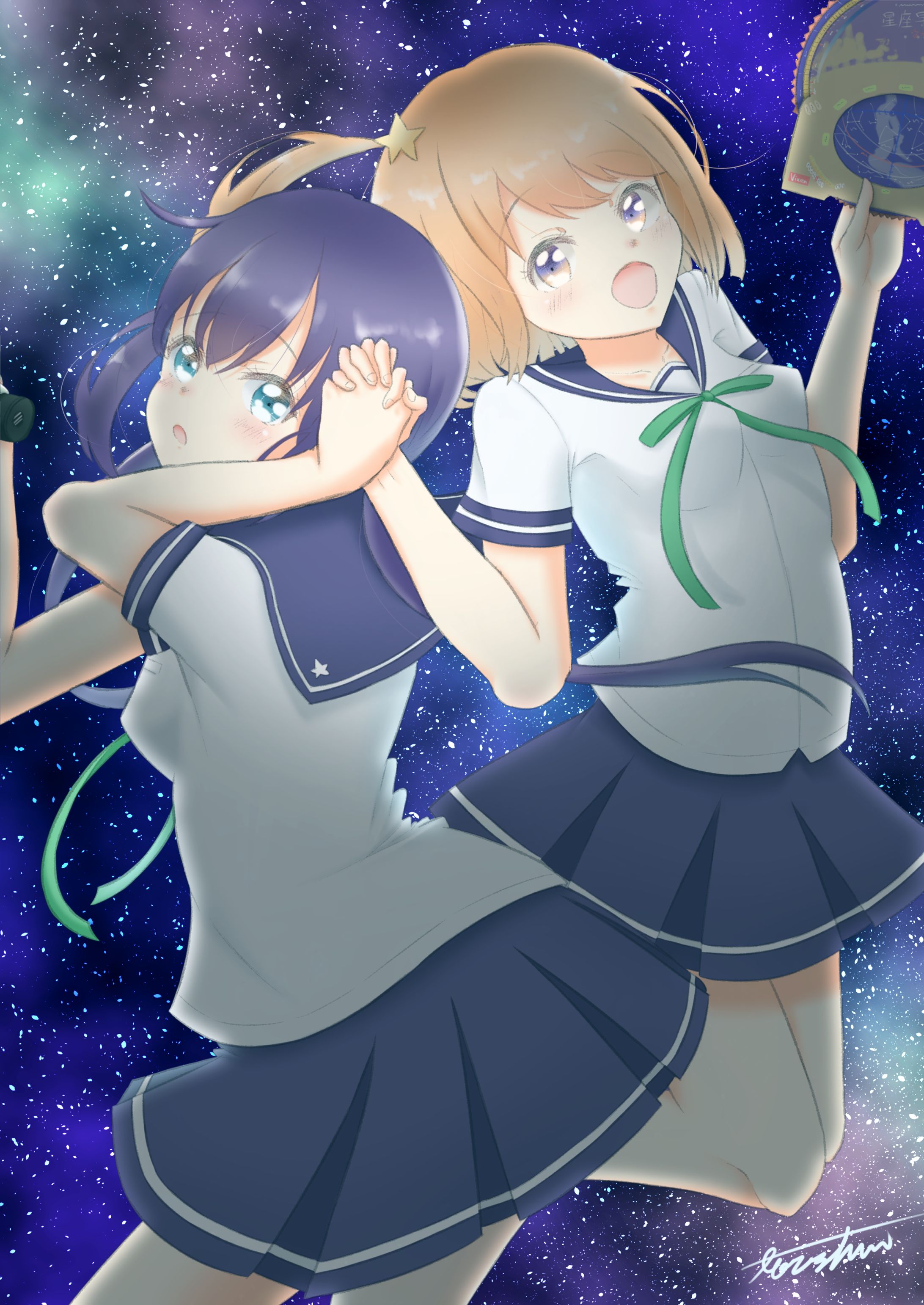 [版権/恋アス] 木ノ幡みら&真中あお-1