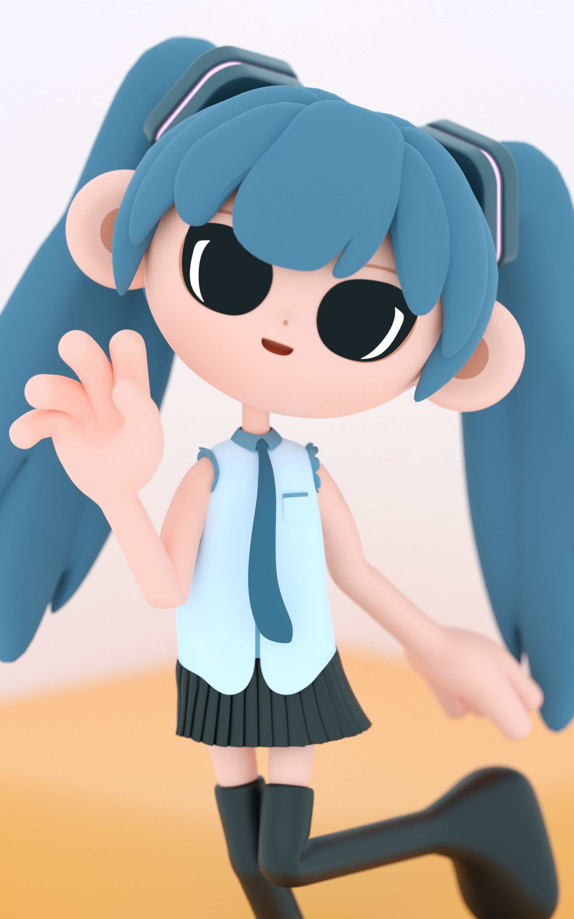 初音ミク 3Dモデル / NEV style ver.-1