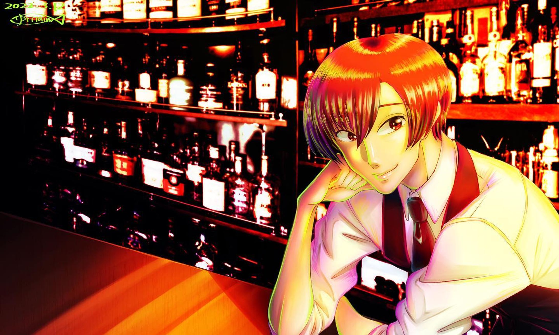 「いらっしゃい。今日は何飲んでく？」-1