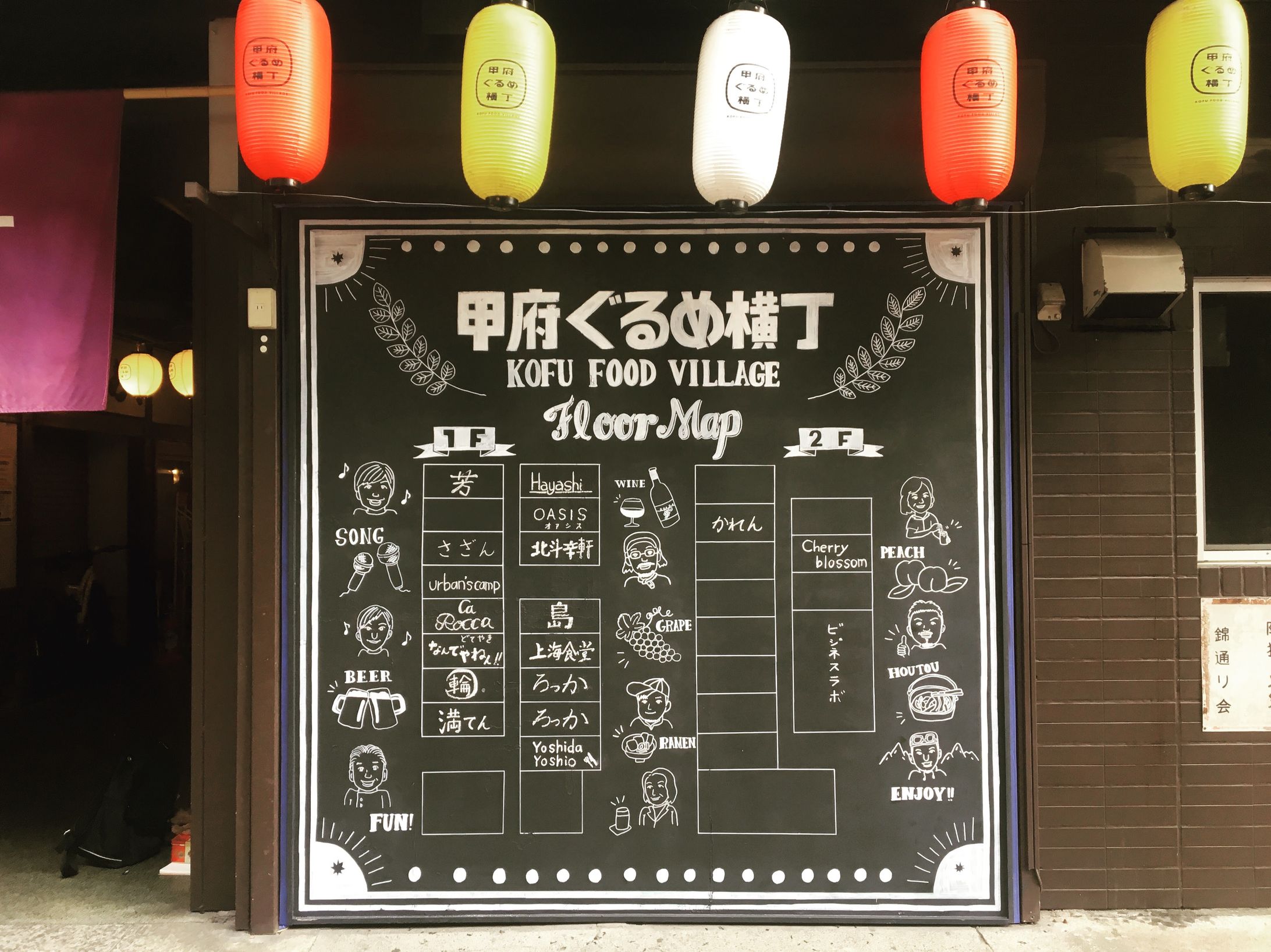 甲府ぐるめ横丁 フロアマップ-1