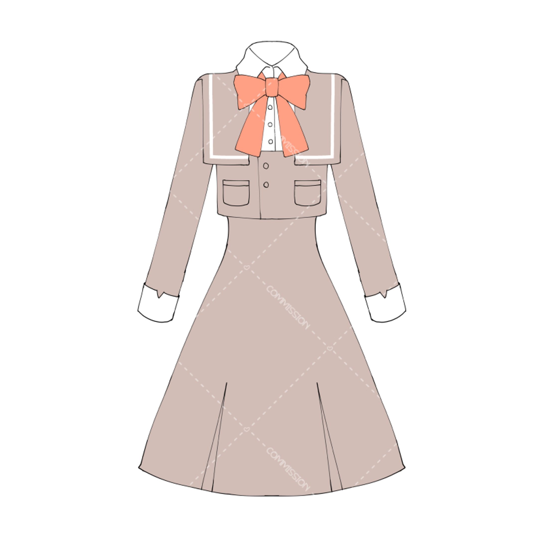 はるまち様┊衣装デザイン画-1