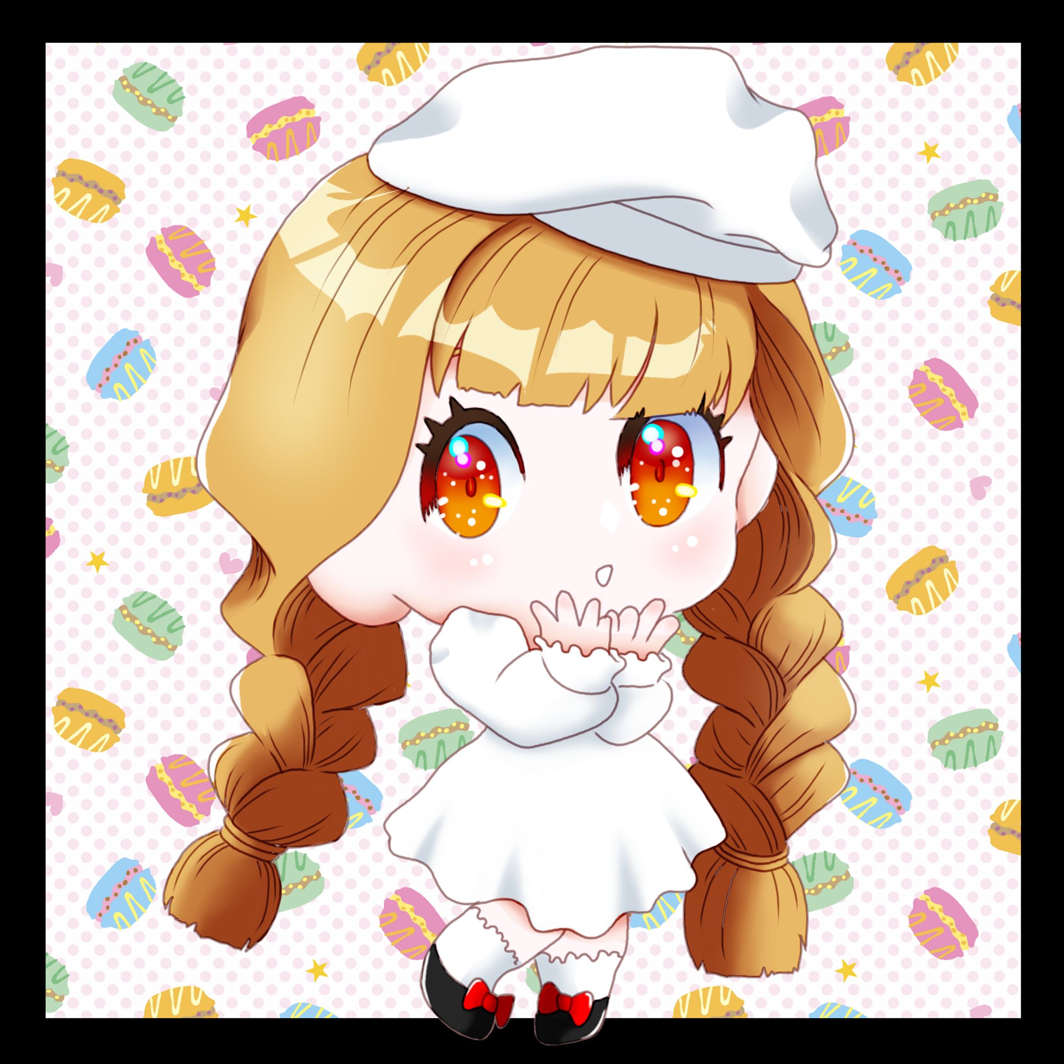 ちびキャラ　女の子３人-1
