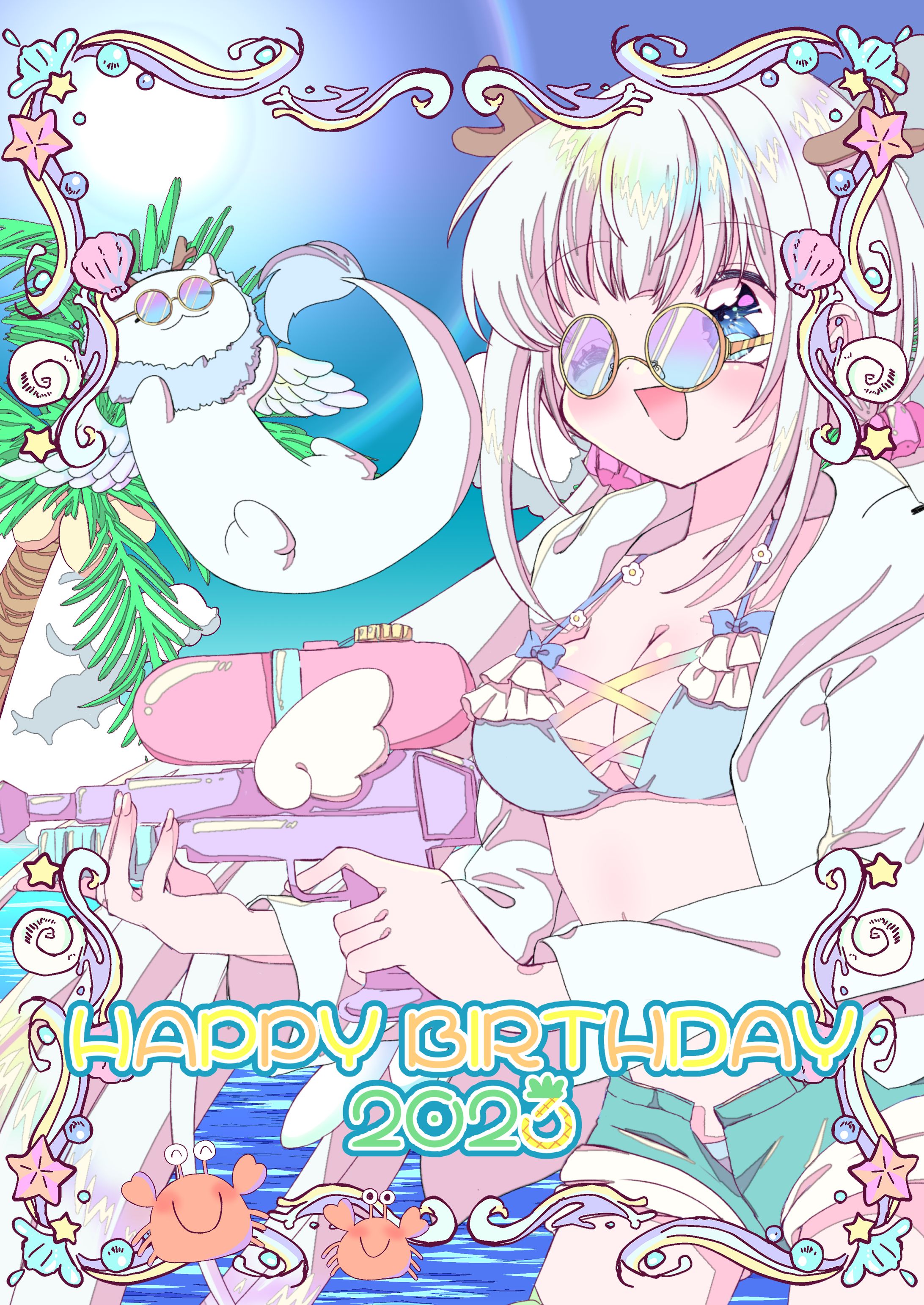 幻夢りゅの様　誕生日記念イラスト-1