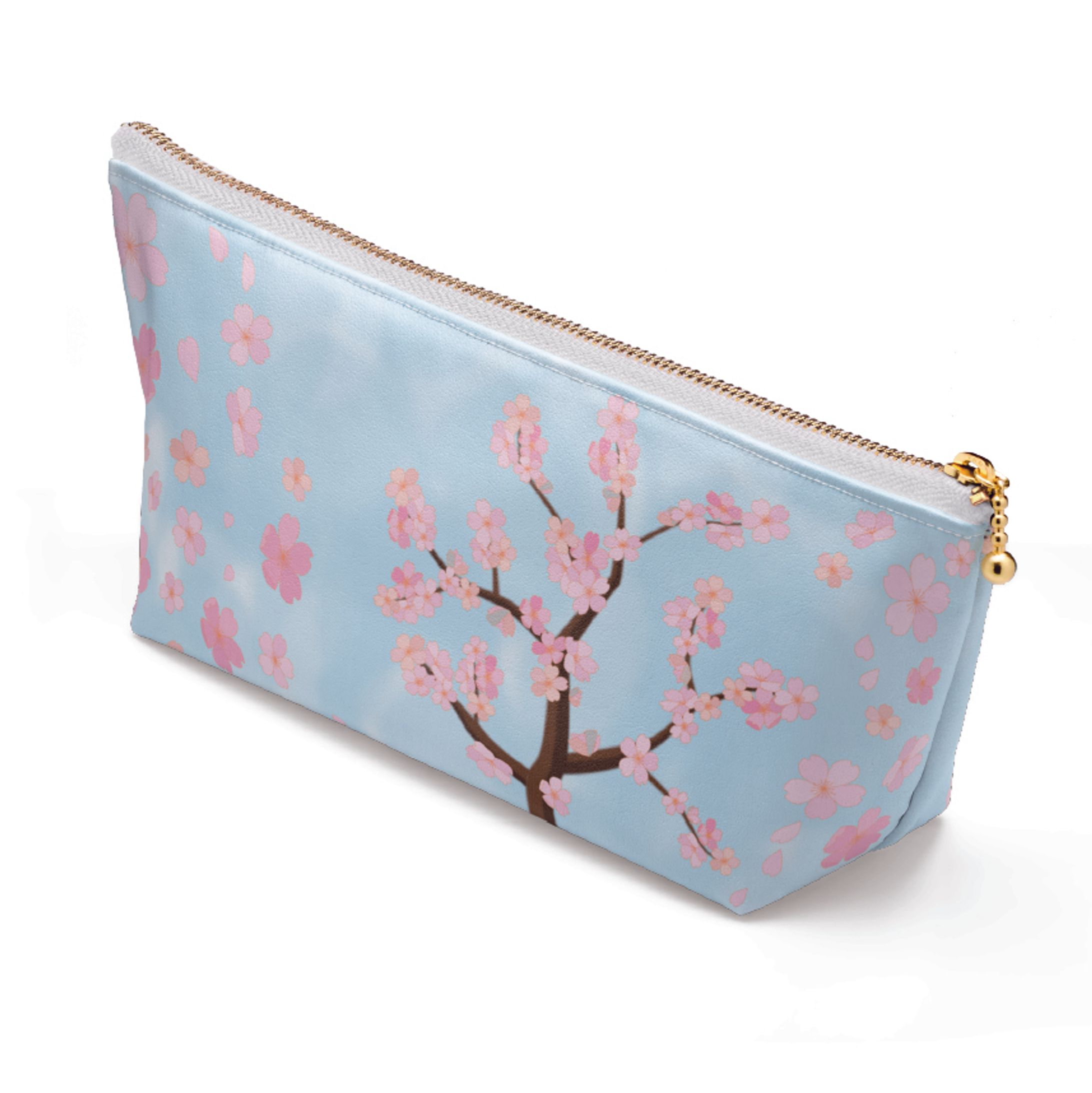 桜のポーチ【４色展開：空色】-1