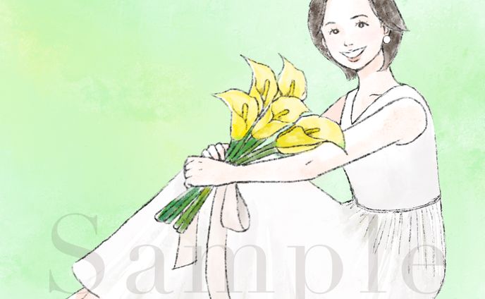 アイコン用似顔絵イラスト
