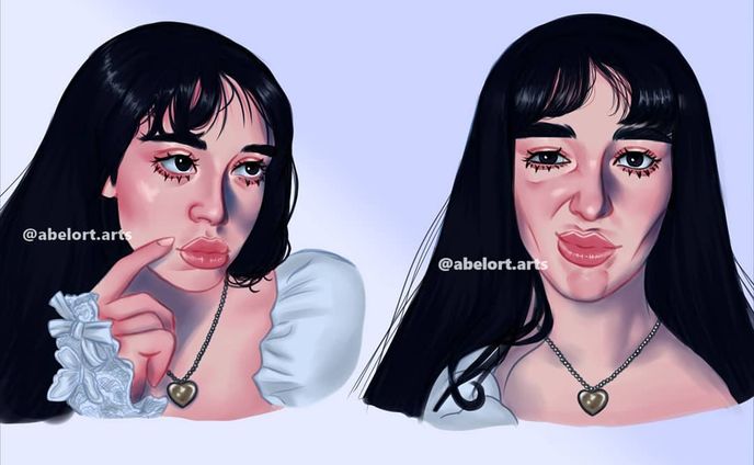 ✨training painting and facial expression✨ 🙌
★Like, comment and save!!🙏★
.
#art #digitalart #draw #girl #drawing #digitalillustration #study #pink #search #training #colors #blue #darkhair #artist #smallartist #face #faceexpression #expression #yungelita #white #instagram #pretty #colar #gold