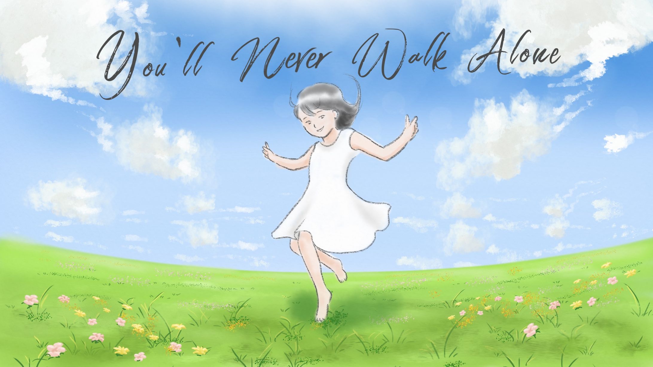 Mt.Fuji Music様 MV用イラスト「You'll Never Alk Alone」-1
