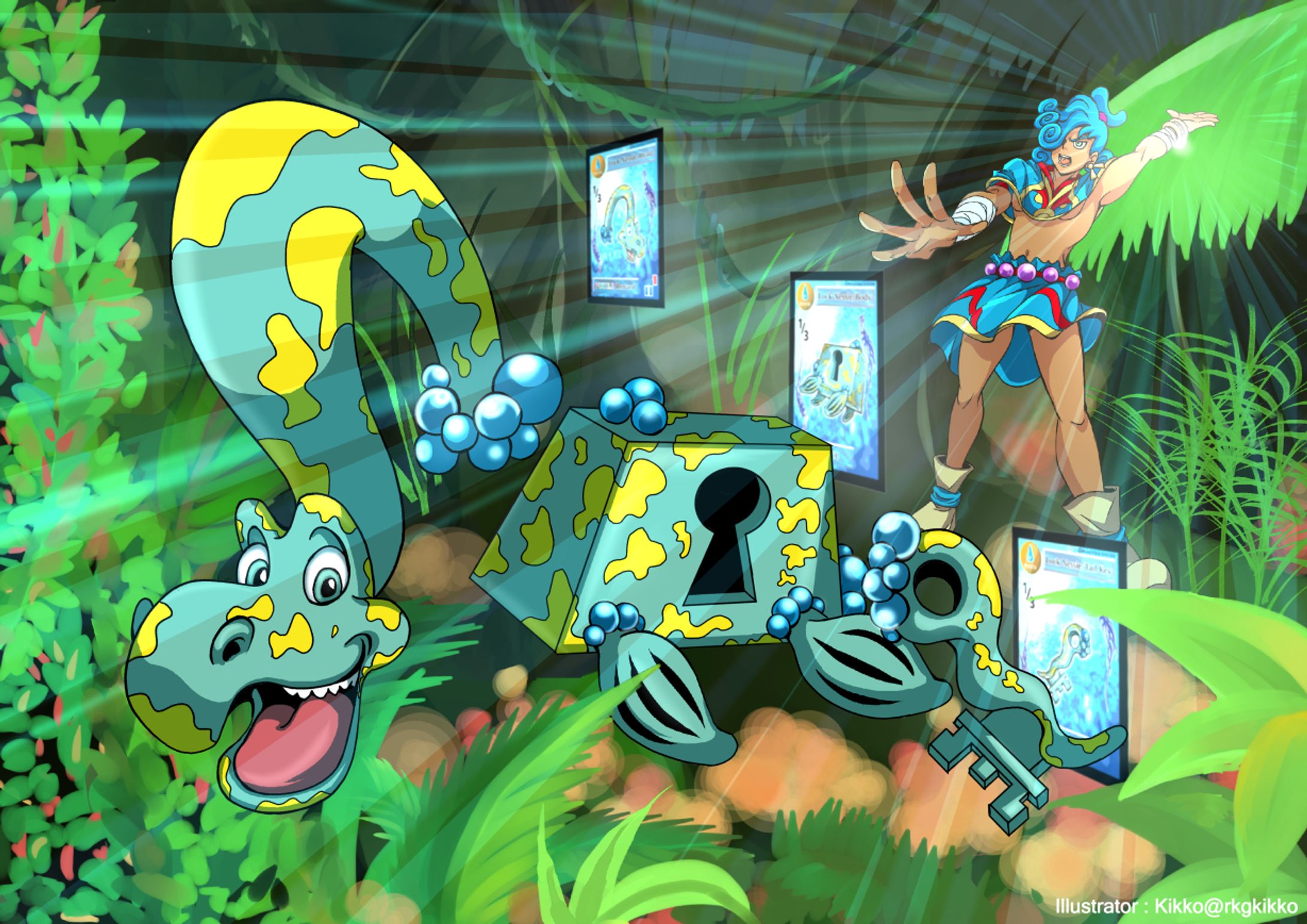 Elemental Puzzle TCG’s flyer illustration-1