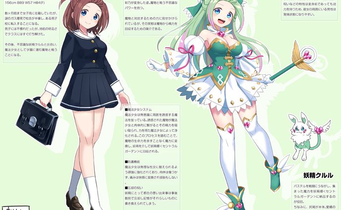 【まほない】魔法少女パステル_設定