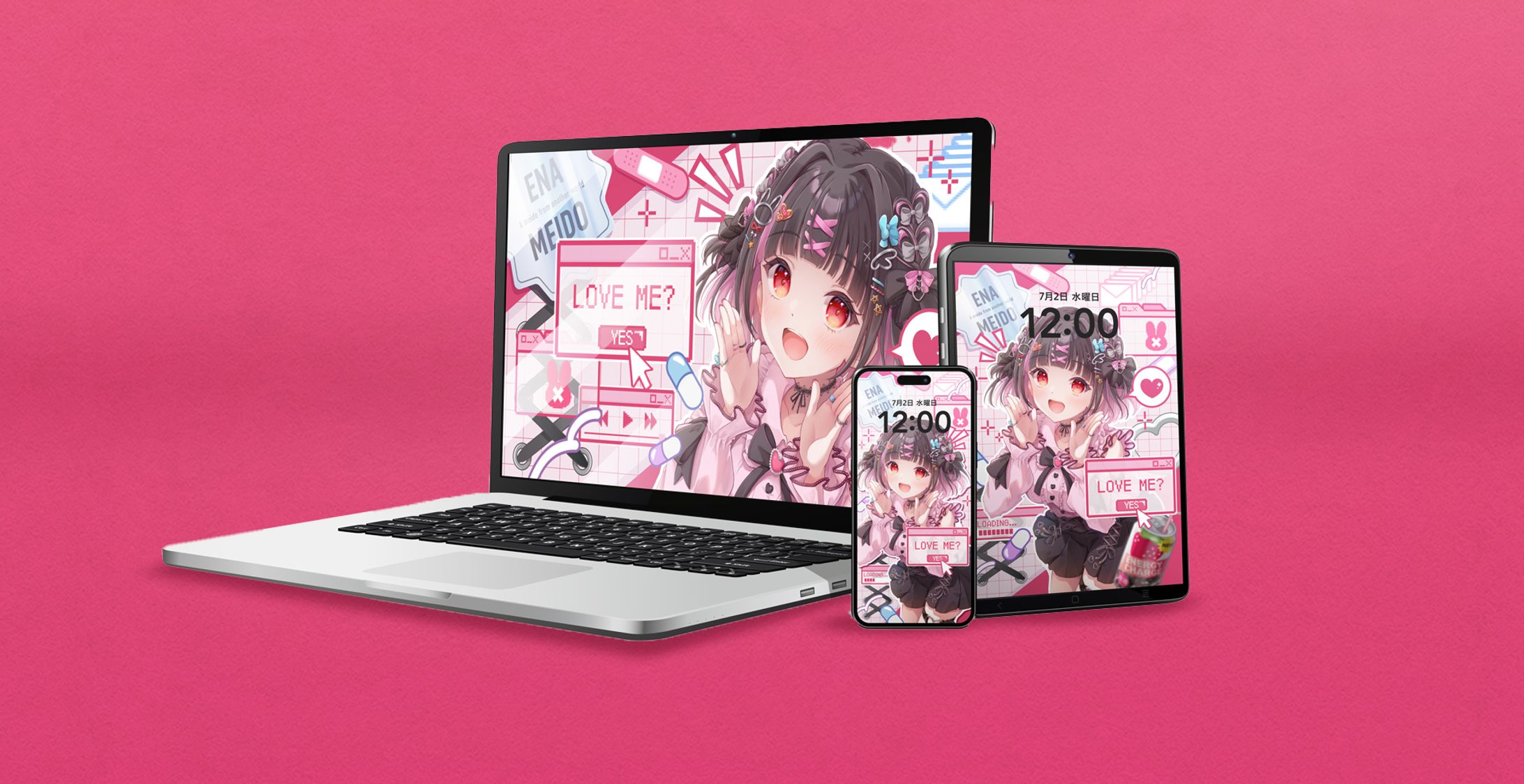 明戸えな様　Youtube登録者5000人記念待ち受け-1