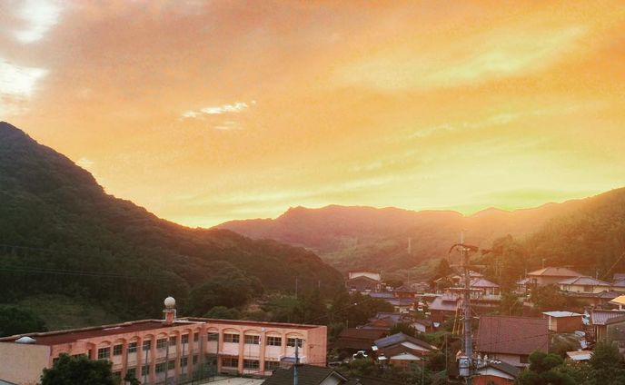 長崎市の夕焼け