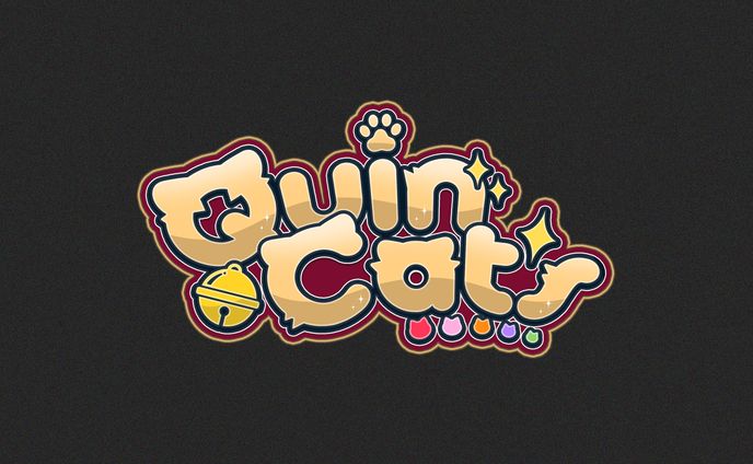 くいねこ - QuinCats / ネームロゴ