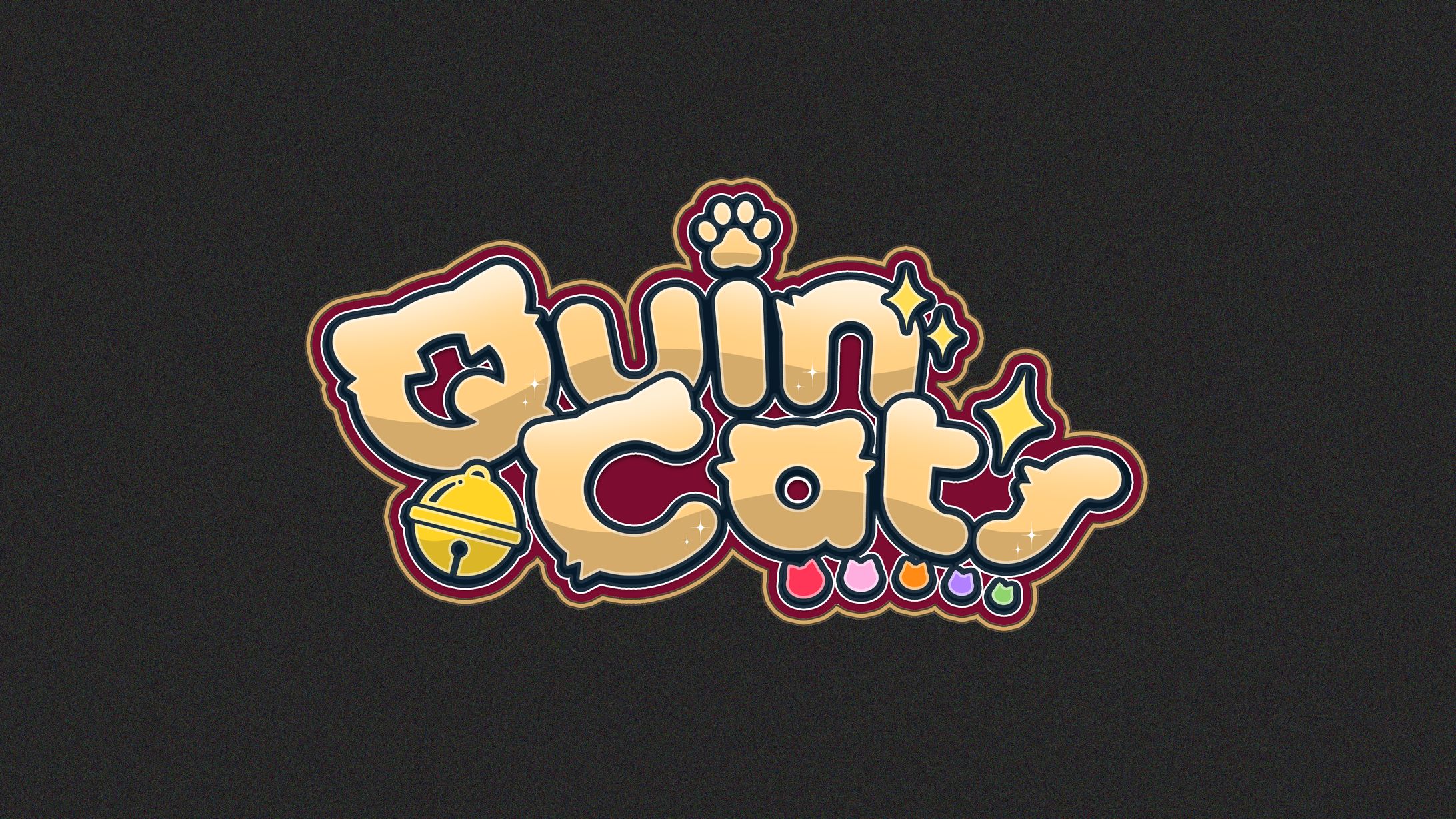 くいねこ - QuinCats / ネームロゴ-1