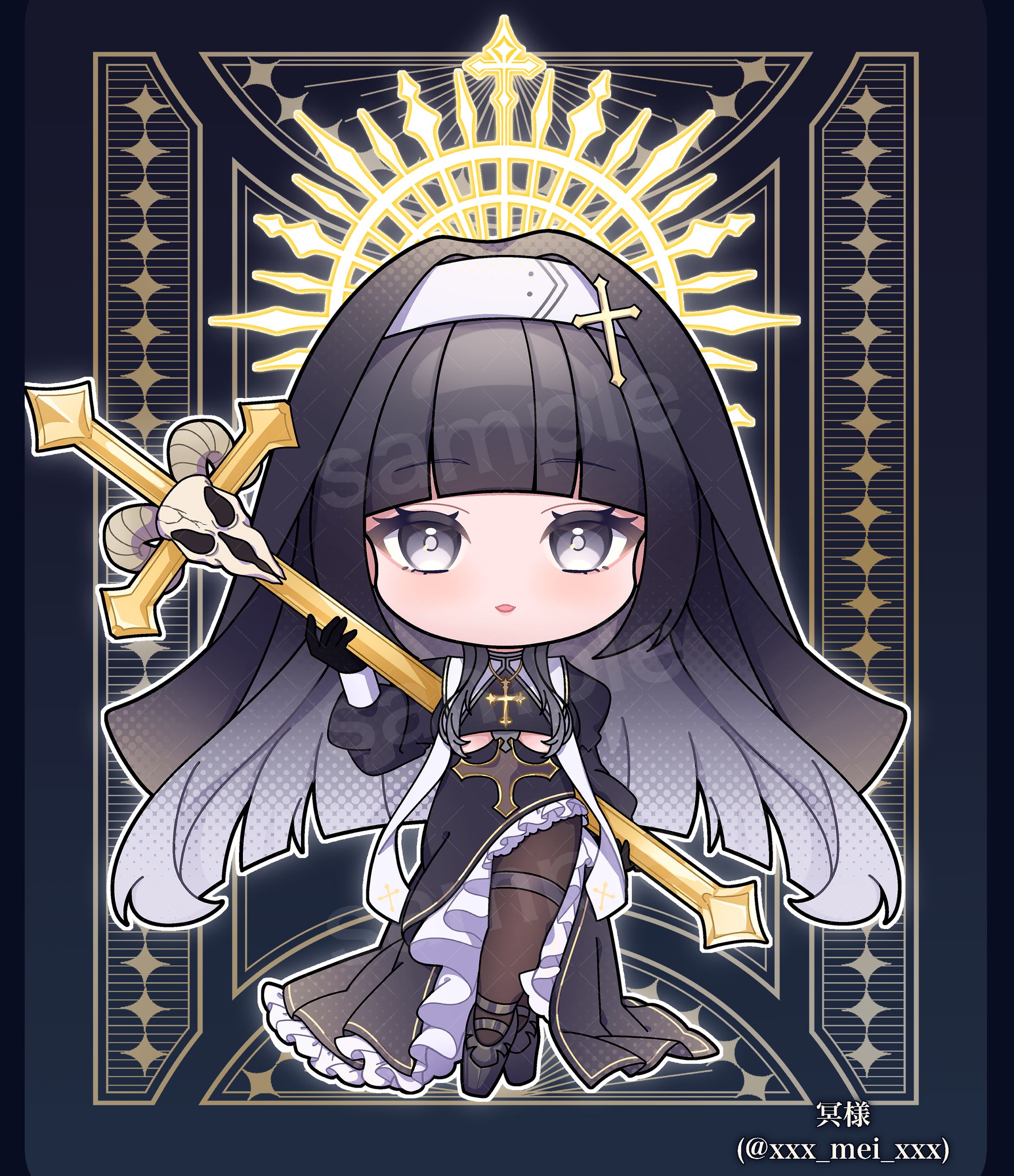 個人Vtuber様ご依頼ミニキャラ-1