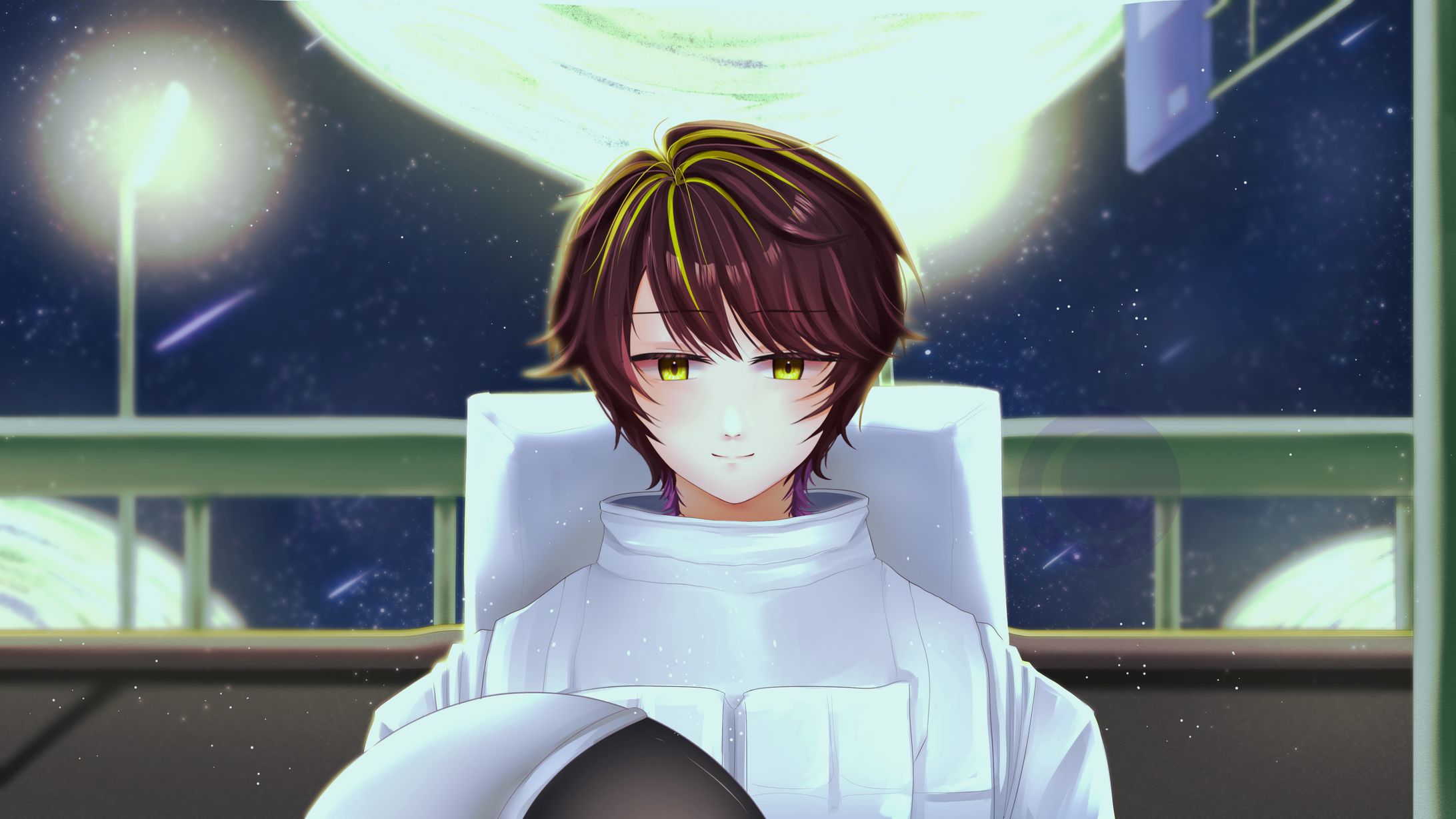 MVイラスト(上半身/背景)-1