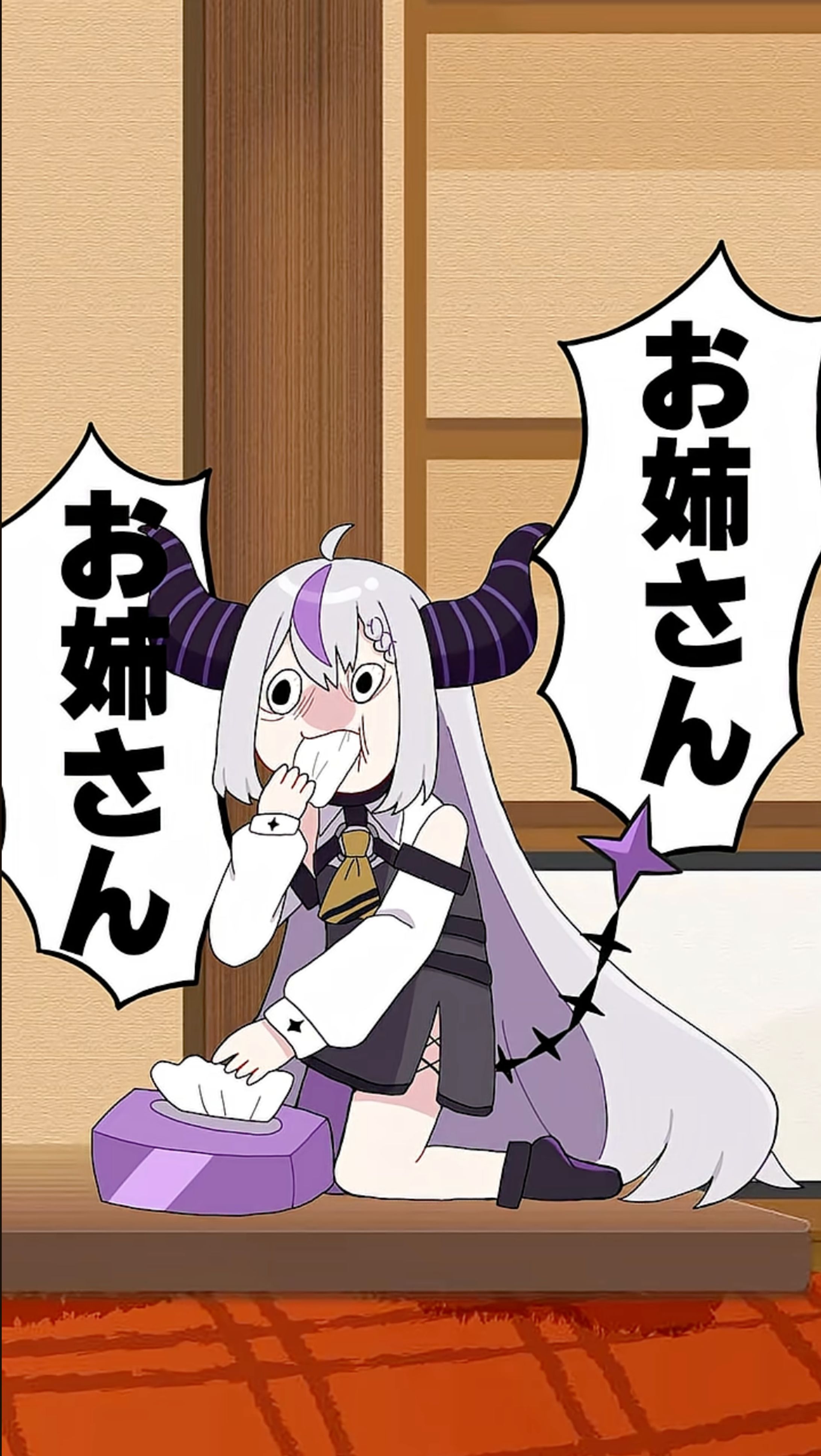 【ホロライブ所属】ラプラス・ダークネス様_イラストショート-1