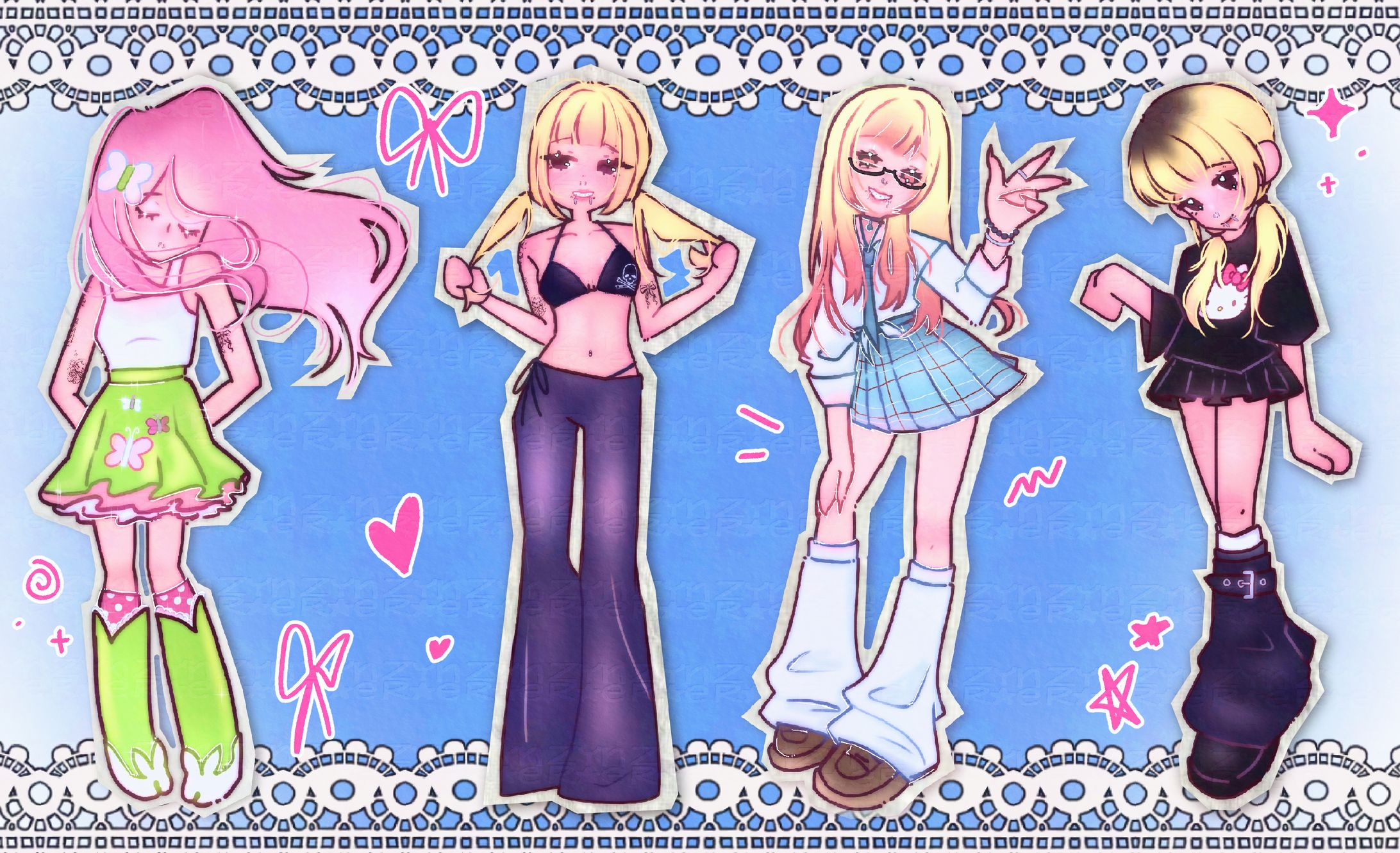 Outfit Lineup Scrapbook Style-1