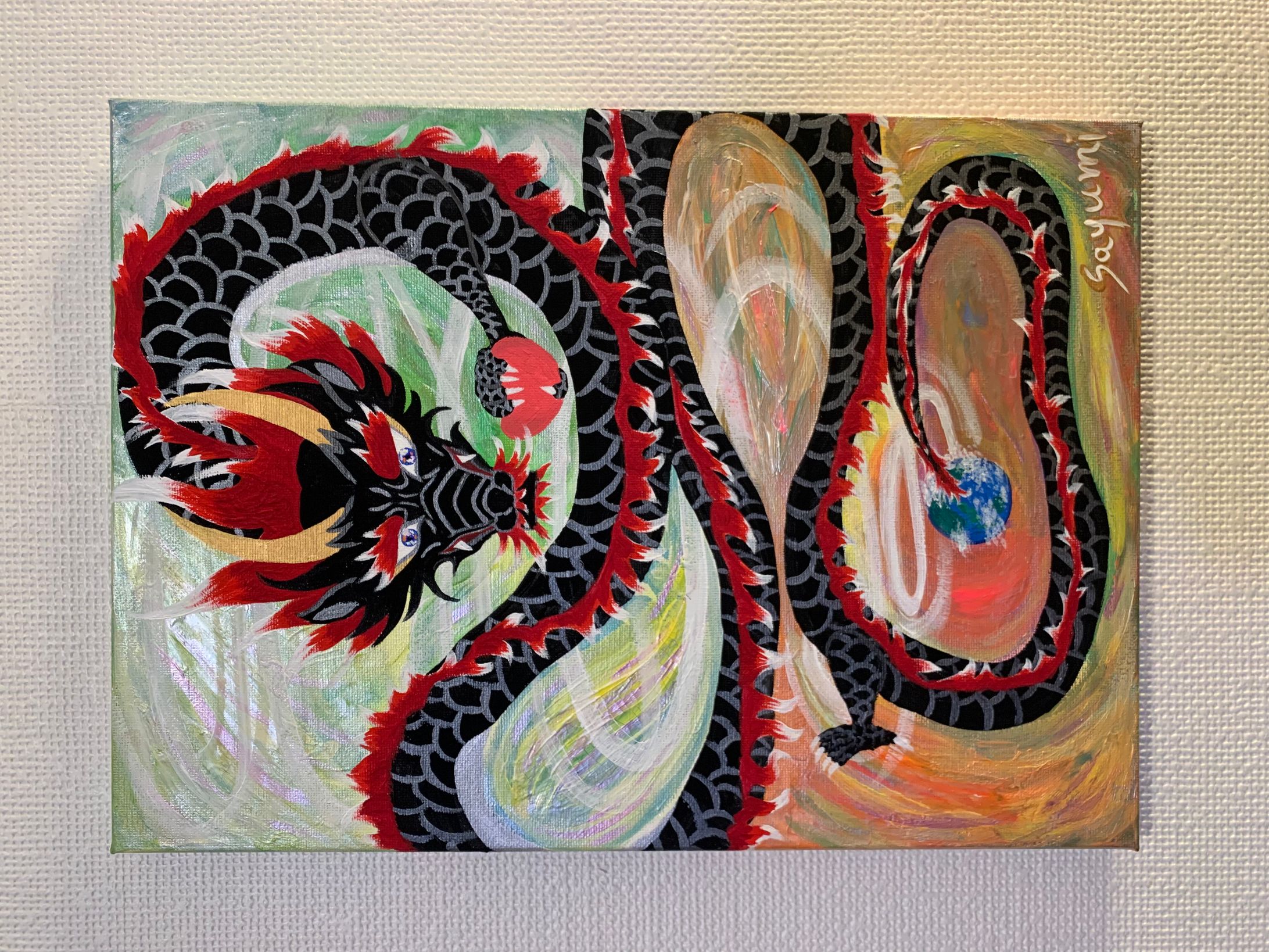 オーダー作品、龍アート-1