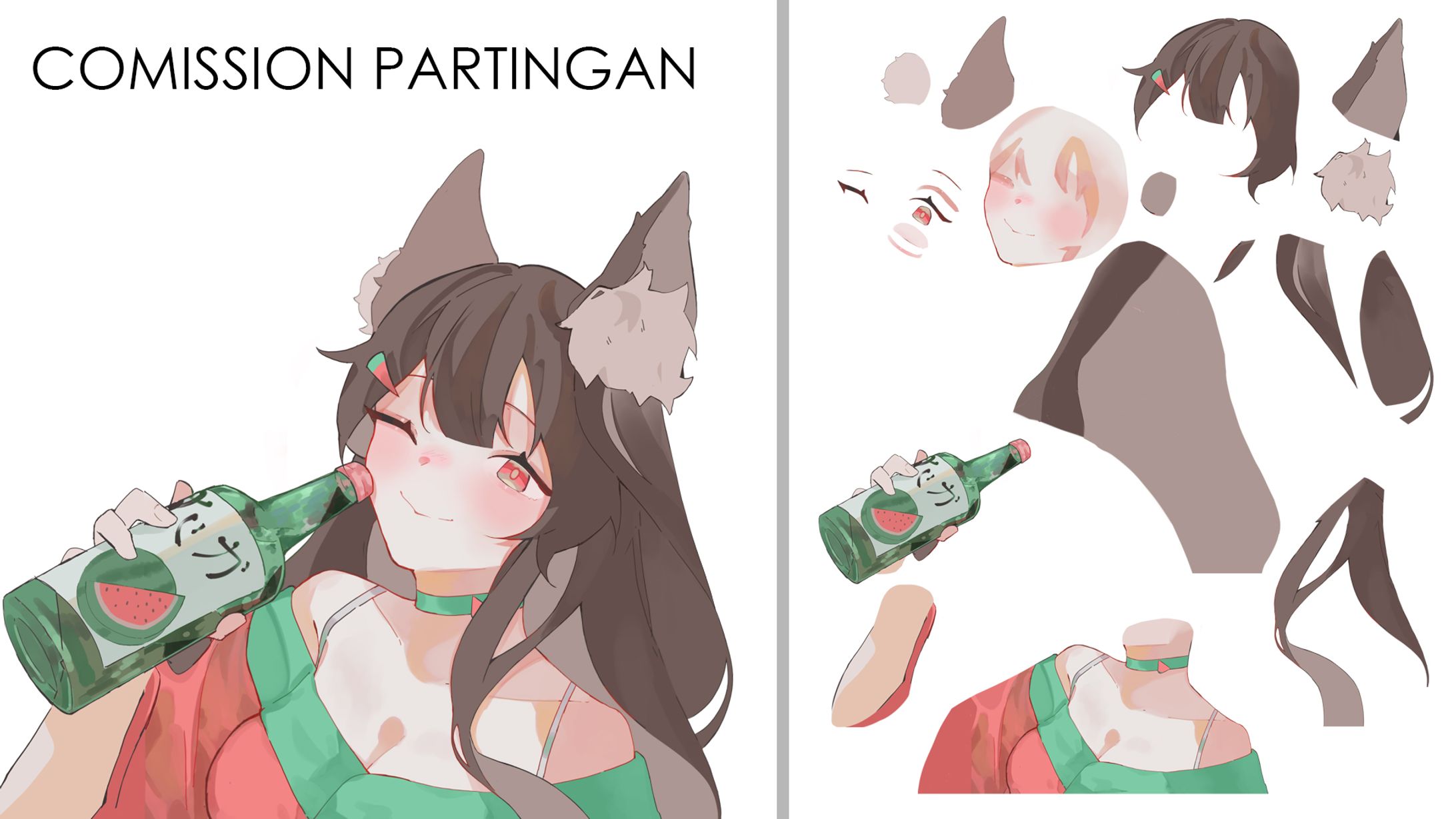 Bust Up Parting/Cutting Art-1