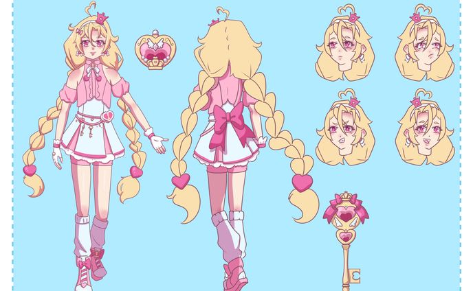 Character sheets.