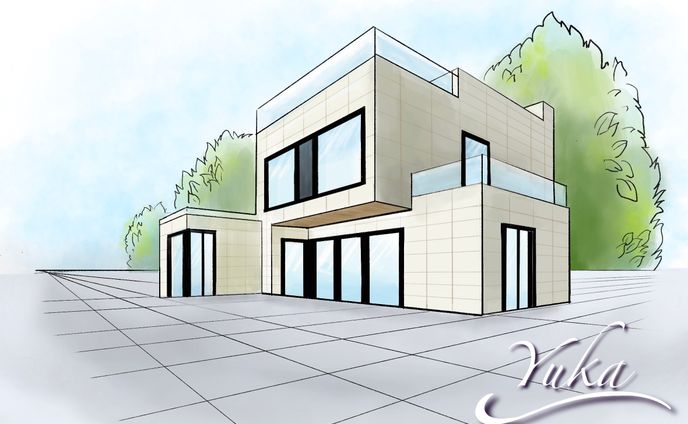 個人制作の建築イラスト