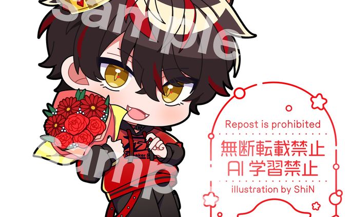 らお BIRTHDAY GOODS 2025　ミニキャライラスト