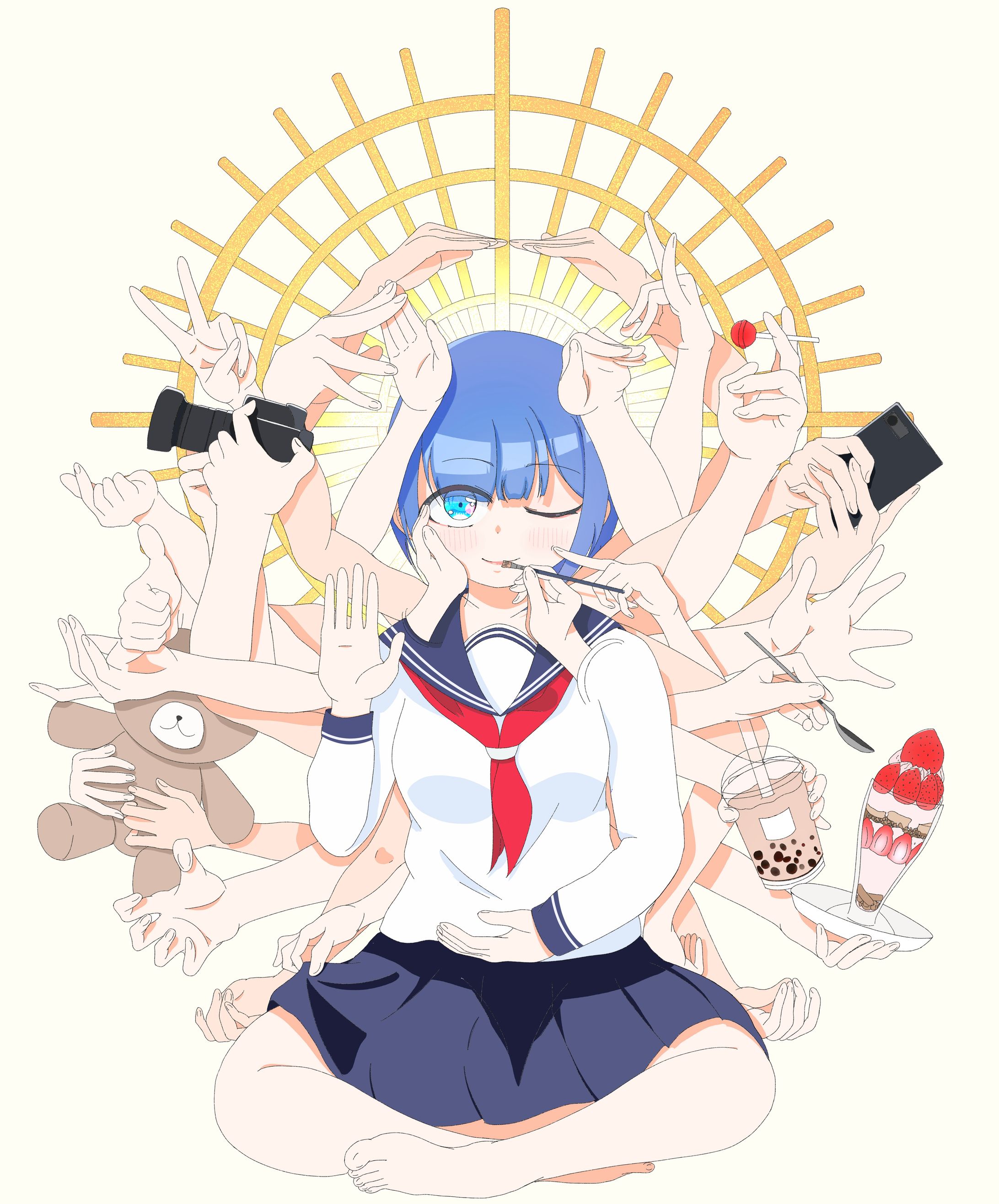 千手女子高生-1