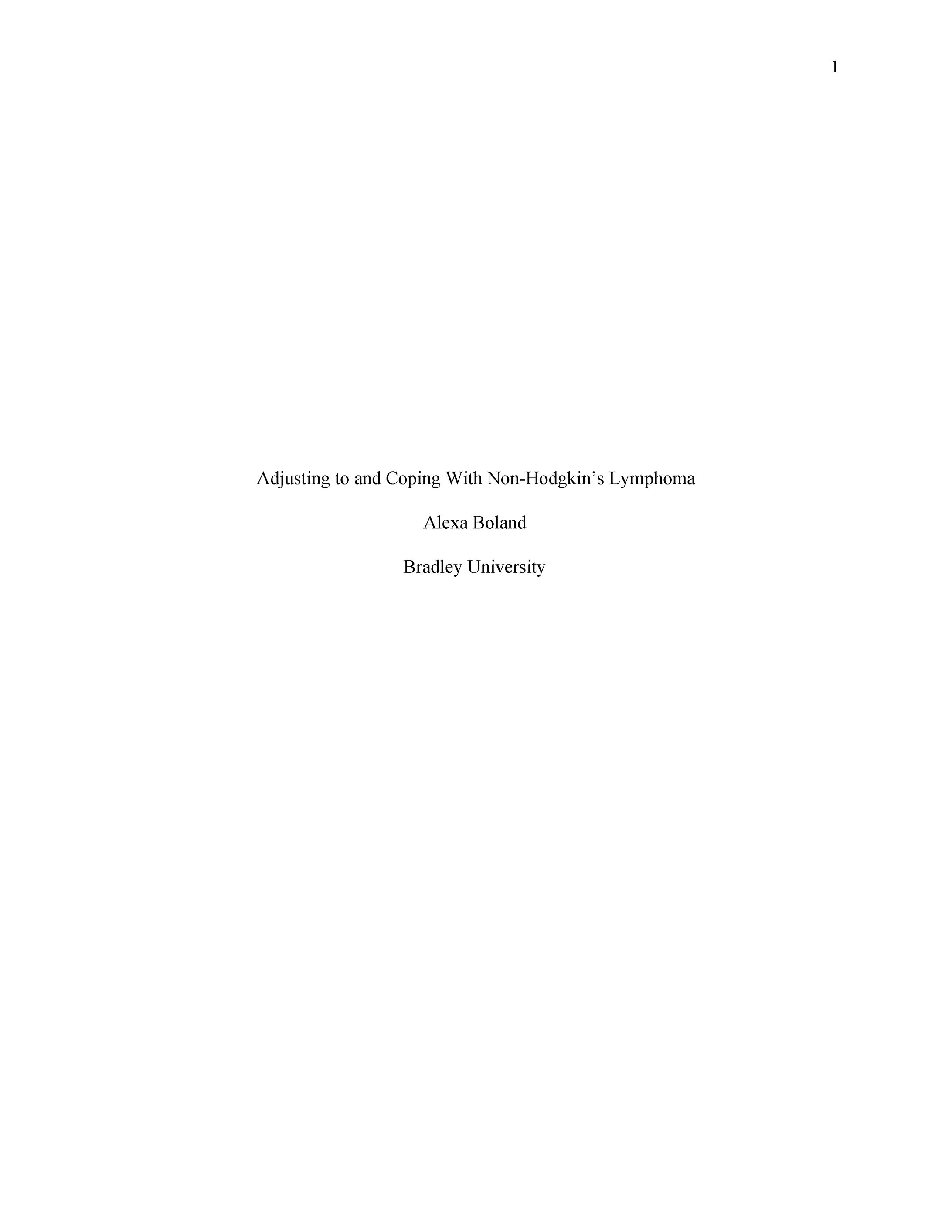 Adjustment to Illness Report-1