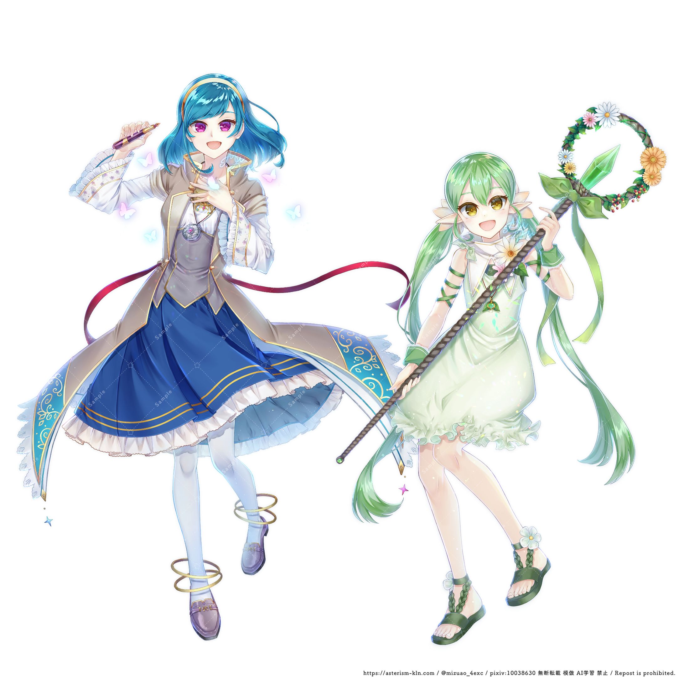 イラスト】立ち絵 女性キャラクター 17種