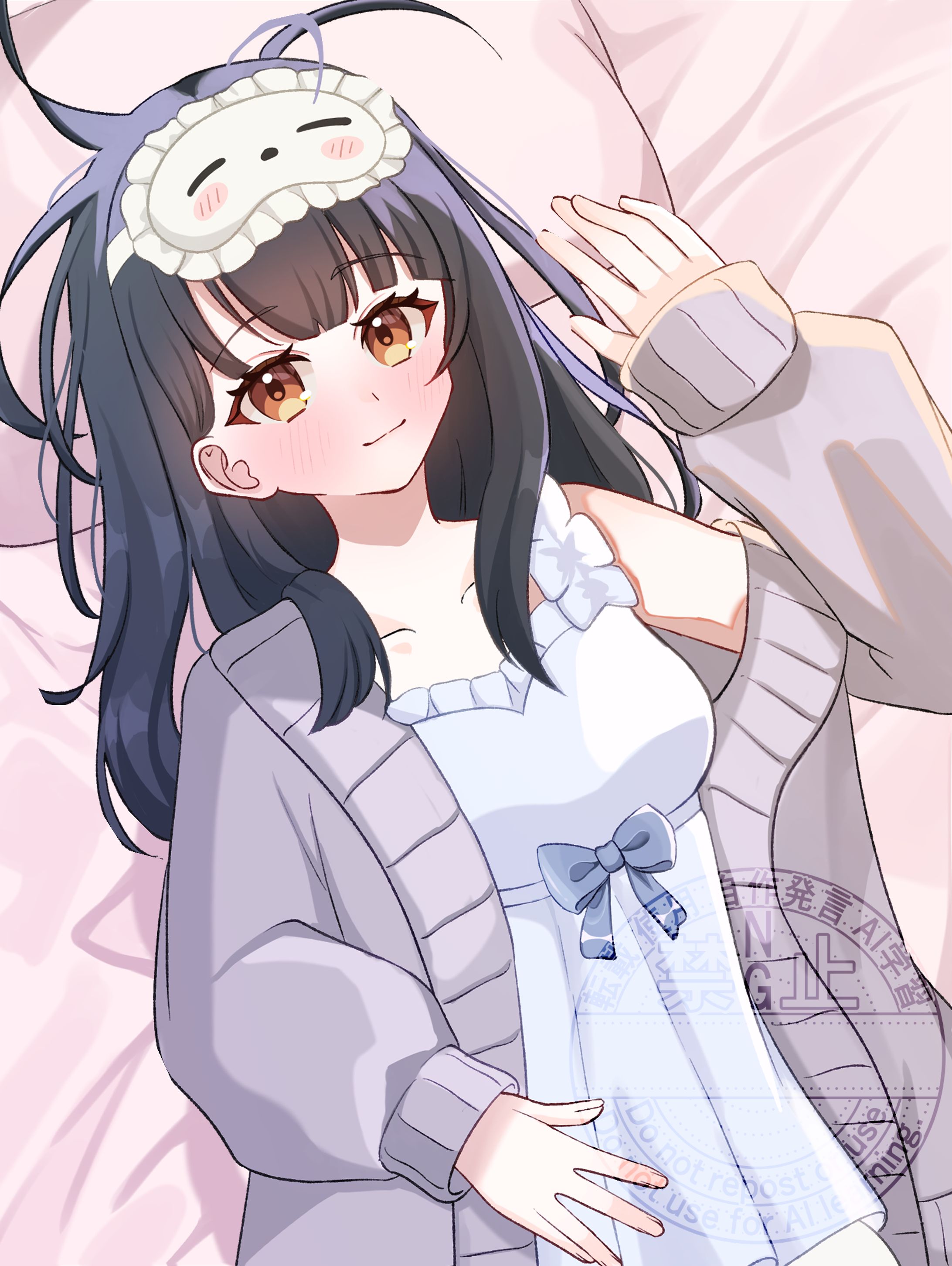 【一次創作】寝転んでいるイラスト-1